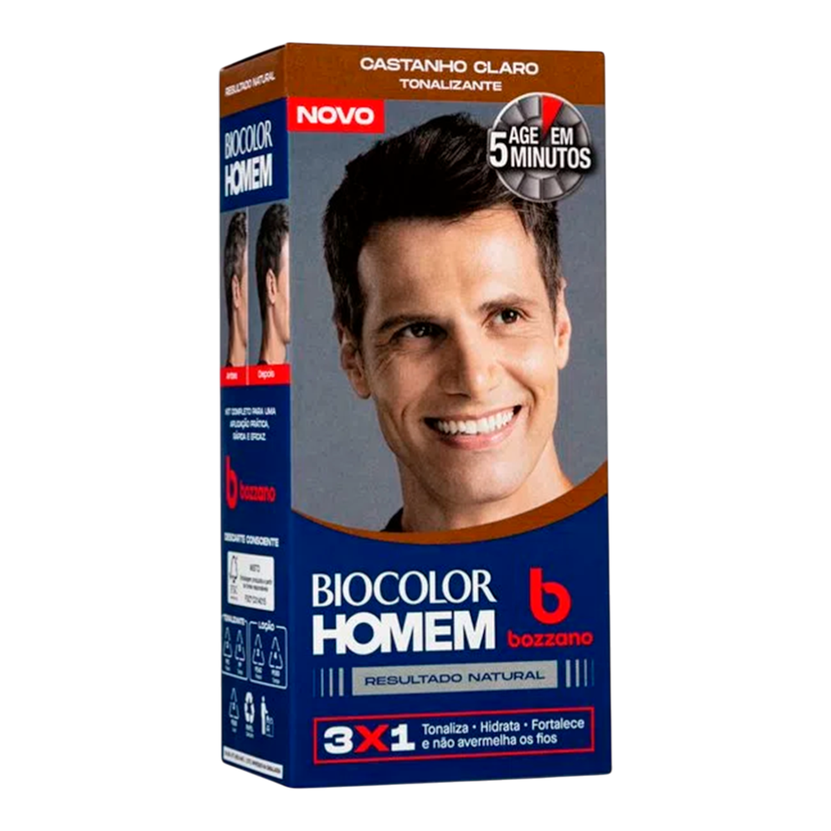 Tintura Castanho Claro Biocolor Homem