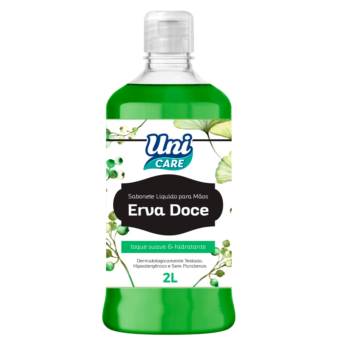 Sabonete L&iacute;quido para M&atilde;os Erva Doce Uni Care 2l