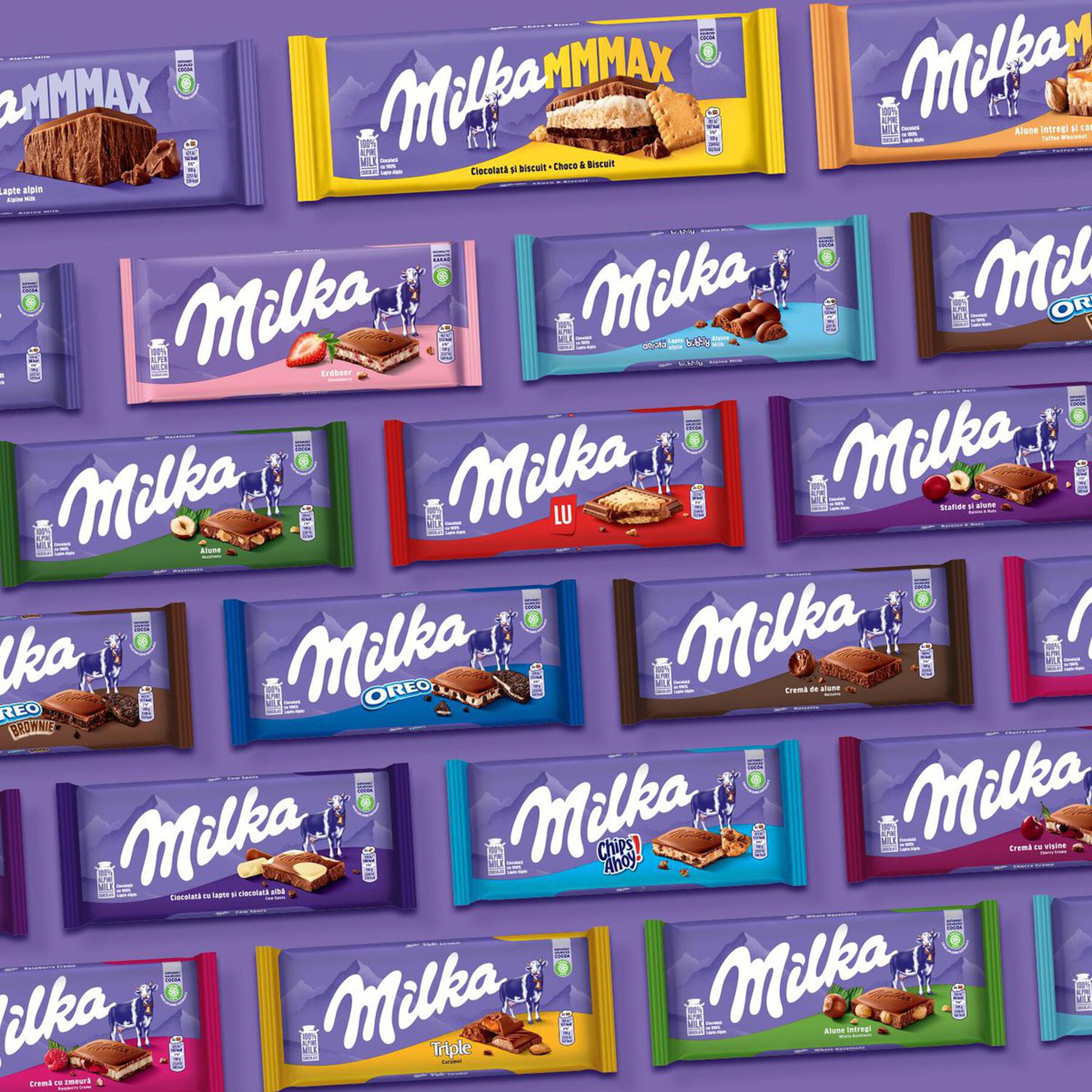 Barra de Chocolate Happy Cow Milka 100g