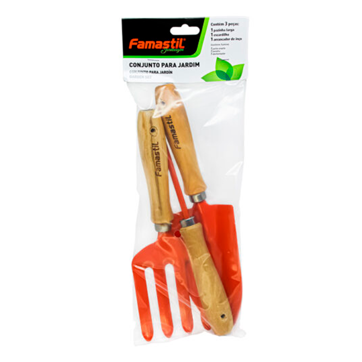Utens&iacute;lios para Jardinagem Famastil C/3 Unidades