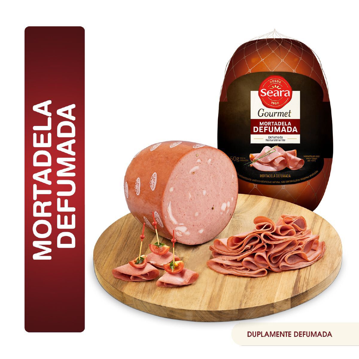 Mortadela Defumada Seara Gourmet Fatiada aprox. 150g