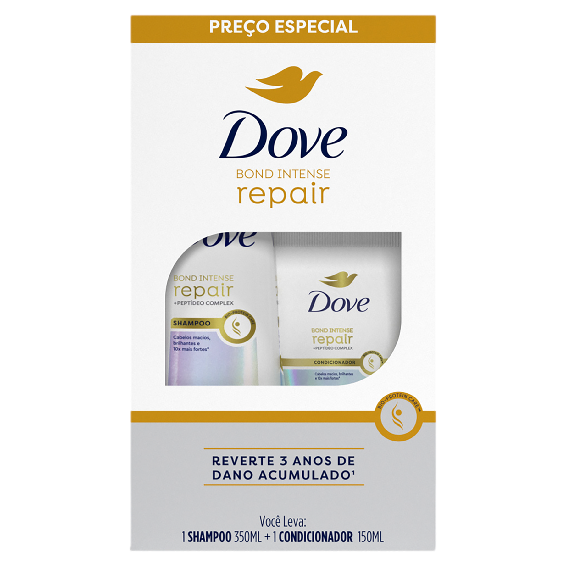 Shampoo 350ml + Condicionador 150ml Bond Intense Repair Dove
