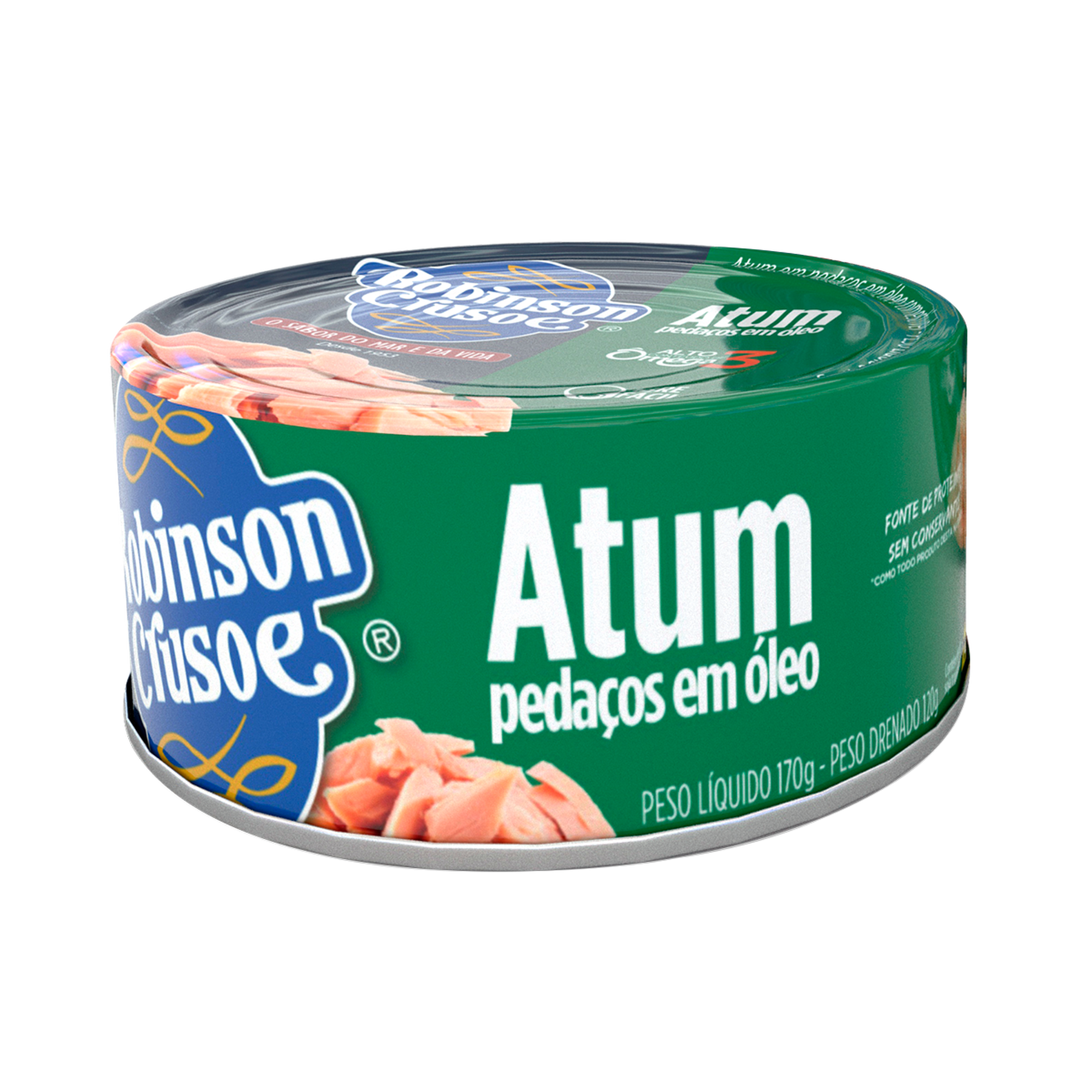 Atum Pedaços em Óleo Robinson Crusoe Lata 170g