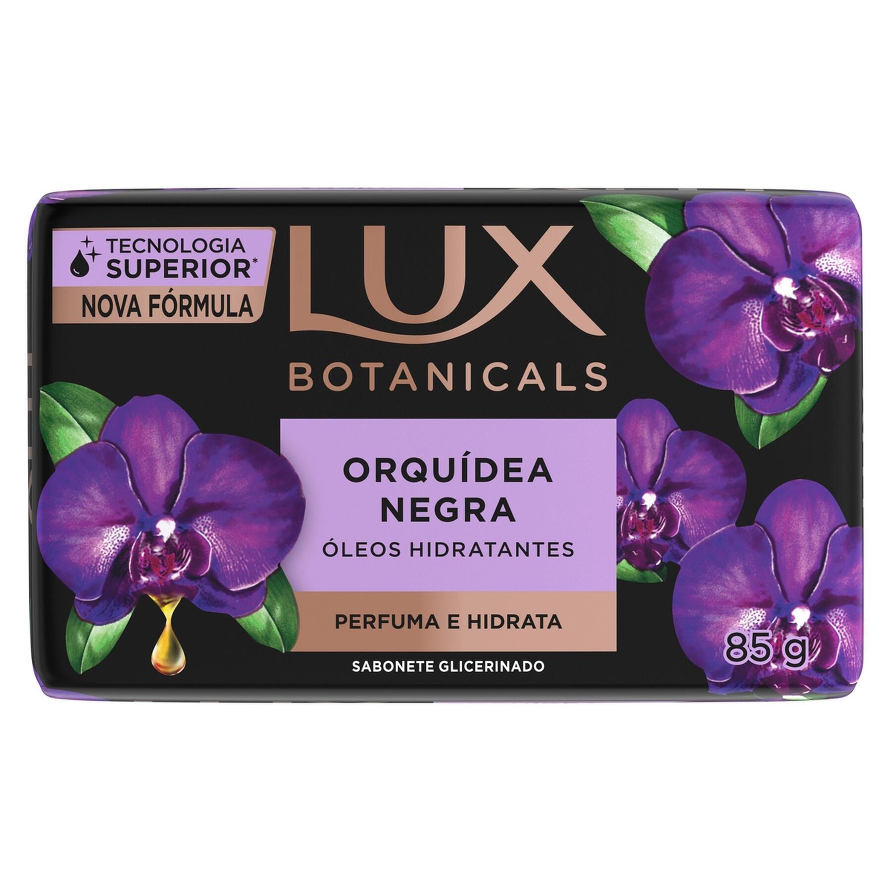 Sabonete em Barra Glicerinado Orqu&iacute;dea Negra Lux Botanicals Cartucho 85g&nbsp;
