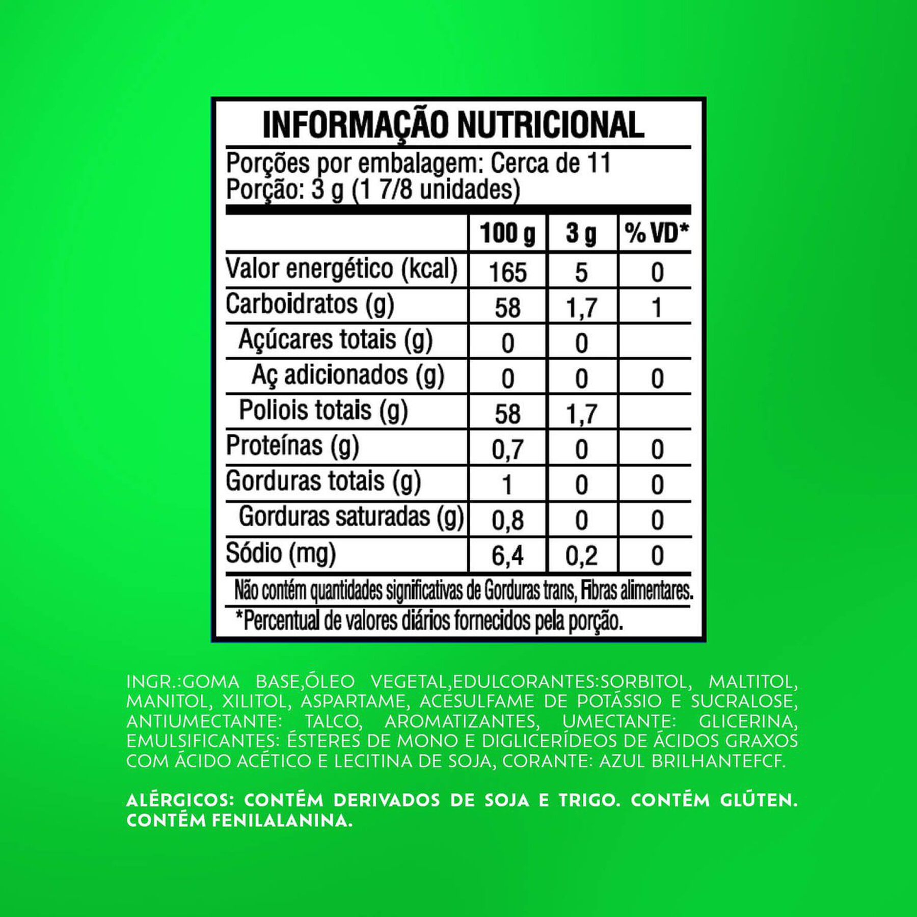Chiclete Trident Hortelã 32g - Pacote Com 4 embalagens