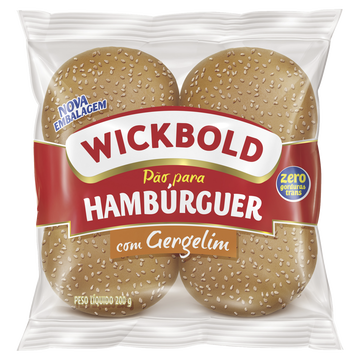 Pão para Hambúrguer com Gergelim Wickbold Pacote 200g