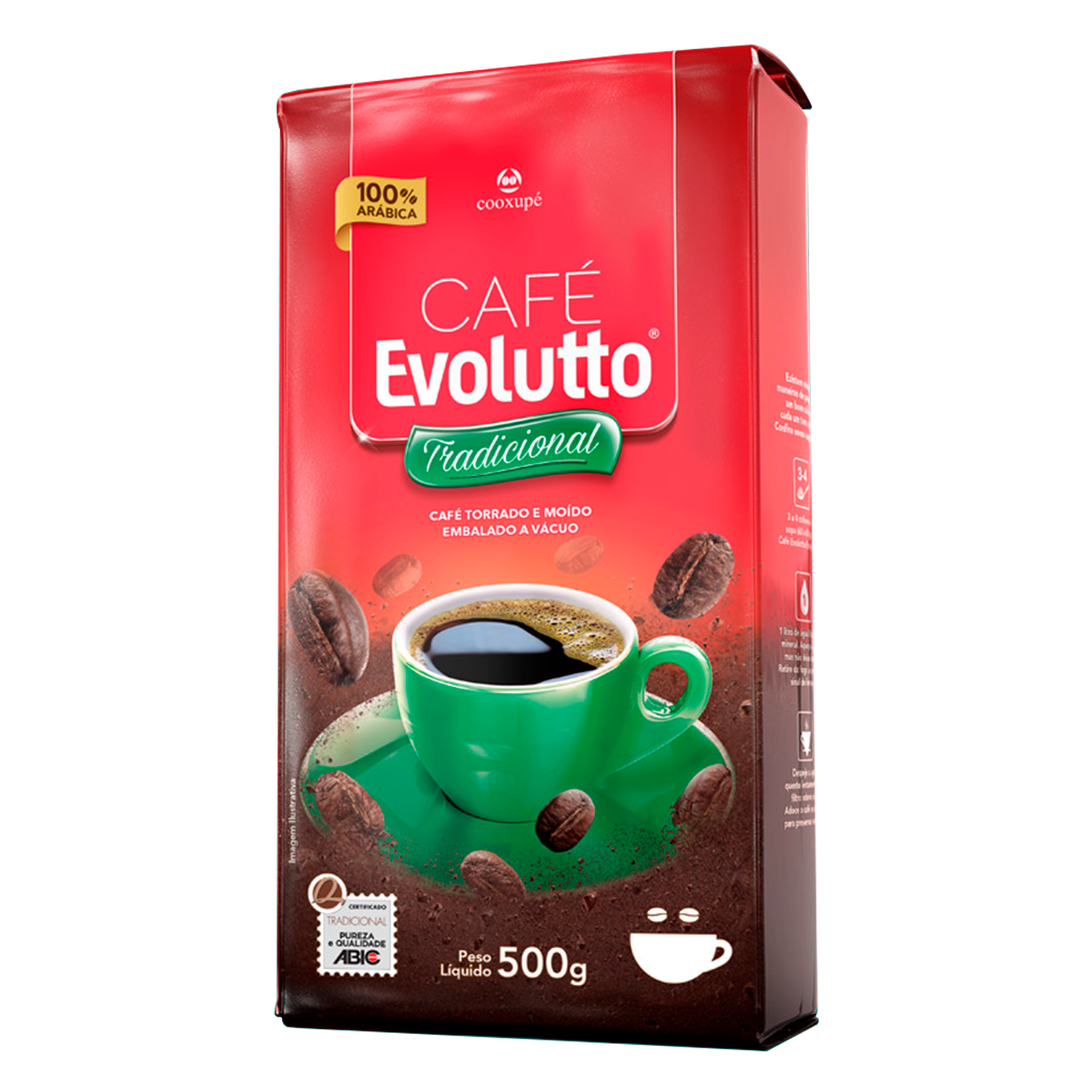 Café Torrado e Moído a Vácuo Tradicional Café Evolutto 500g