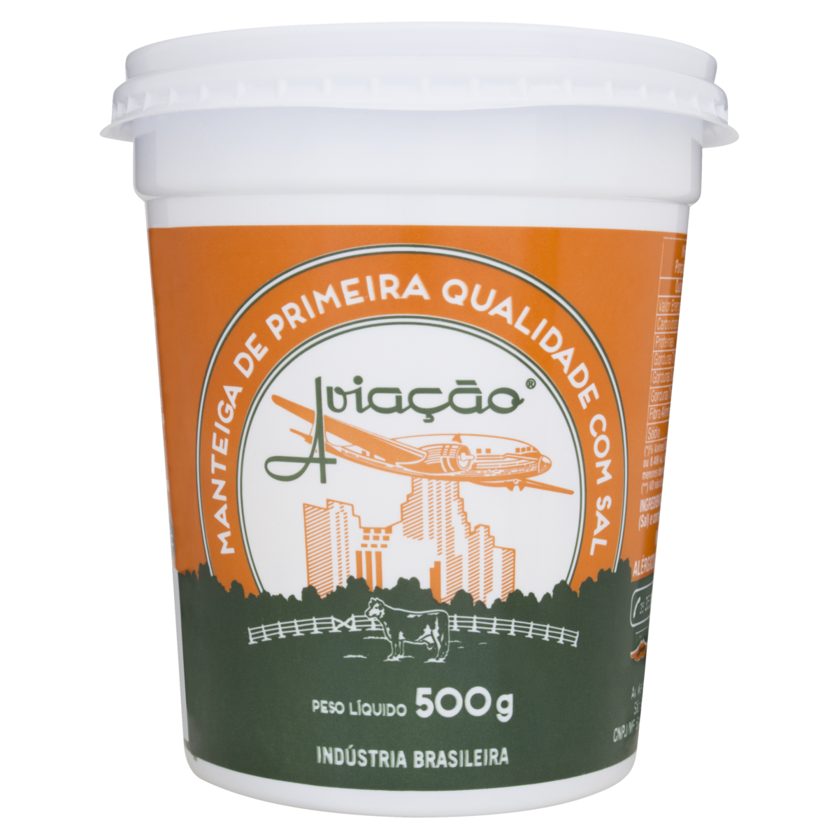 Manteiga com Sal Avia&ccedil;&atilde;o Pote 500g