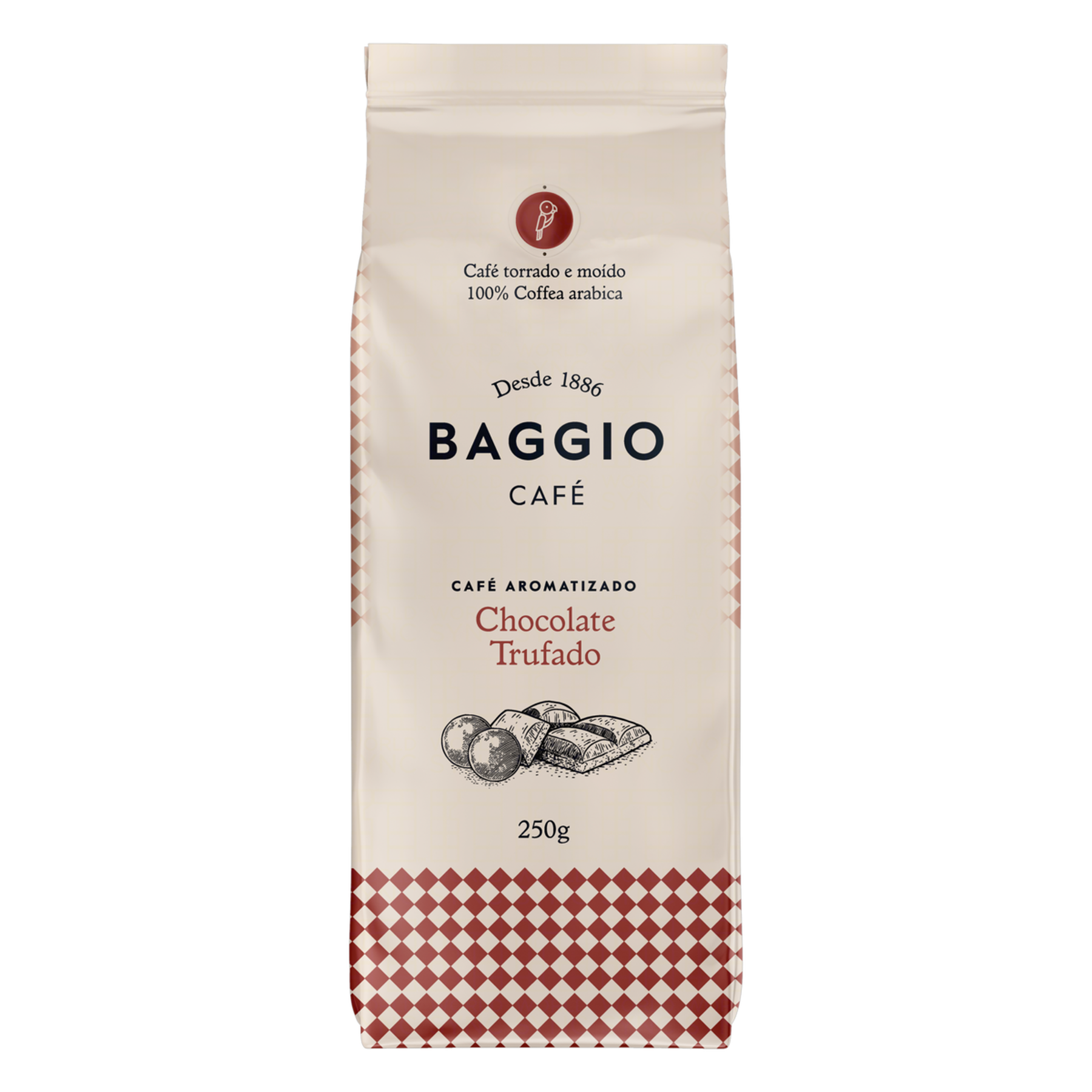 Caf&eacute; Torrado e Mo&iacute;do Chocolate Trufado Baggio Pacote 250g