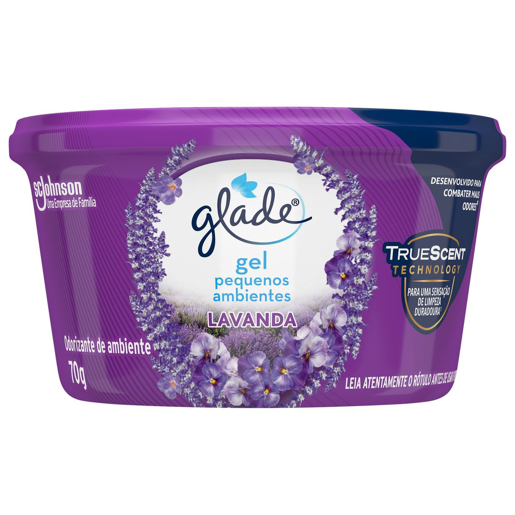 Odorizador de Ambiente em Gel Lavanda Glade Pote 70g