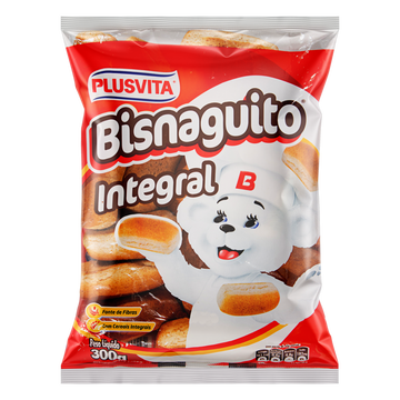 Pão Bisnaguinha Integral Plusvita Bisnaguito Pacote 300g