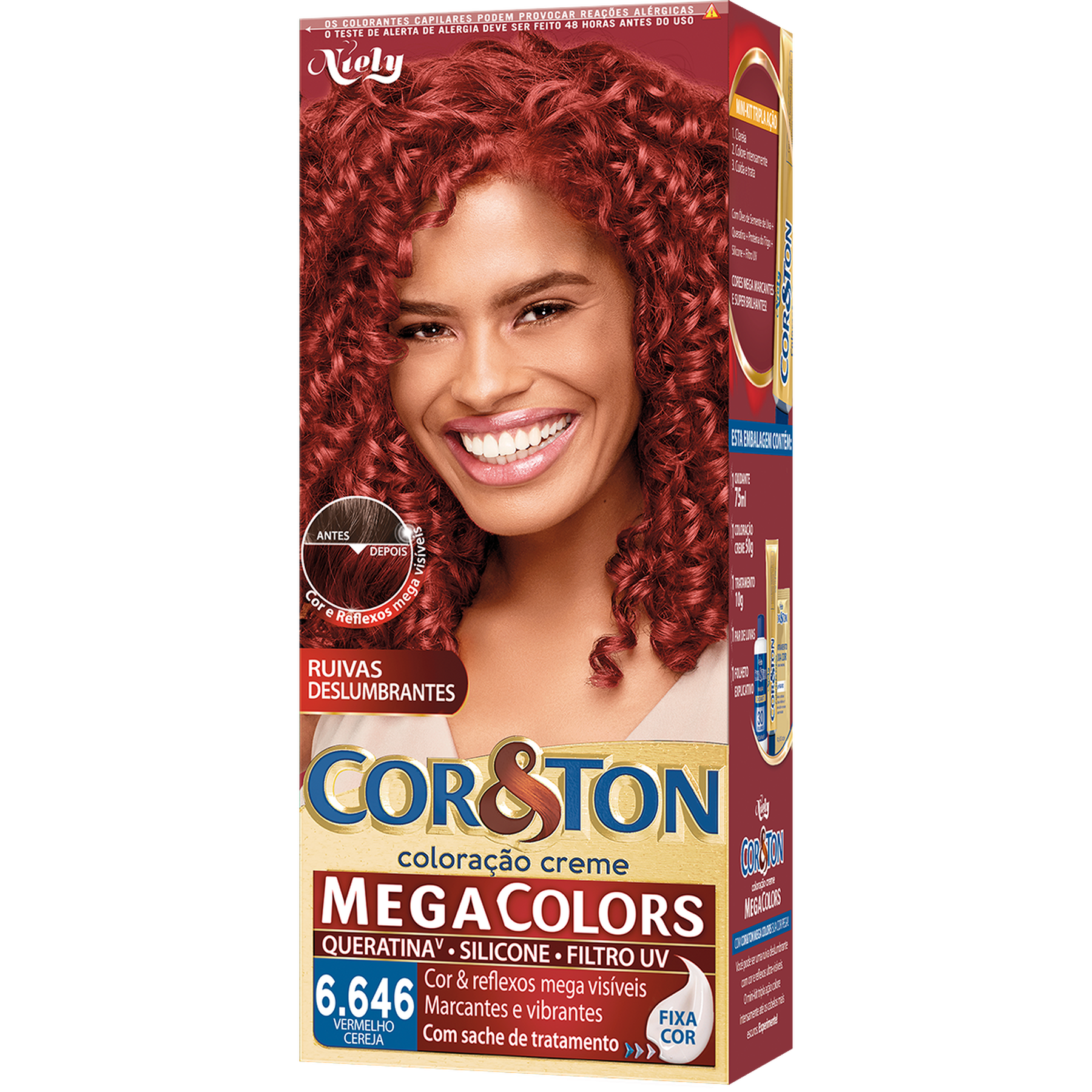 Tintura para Cabelo Vermelho Cereja 6.646 CoreTon