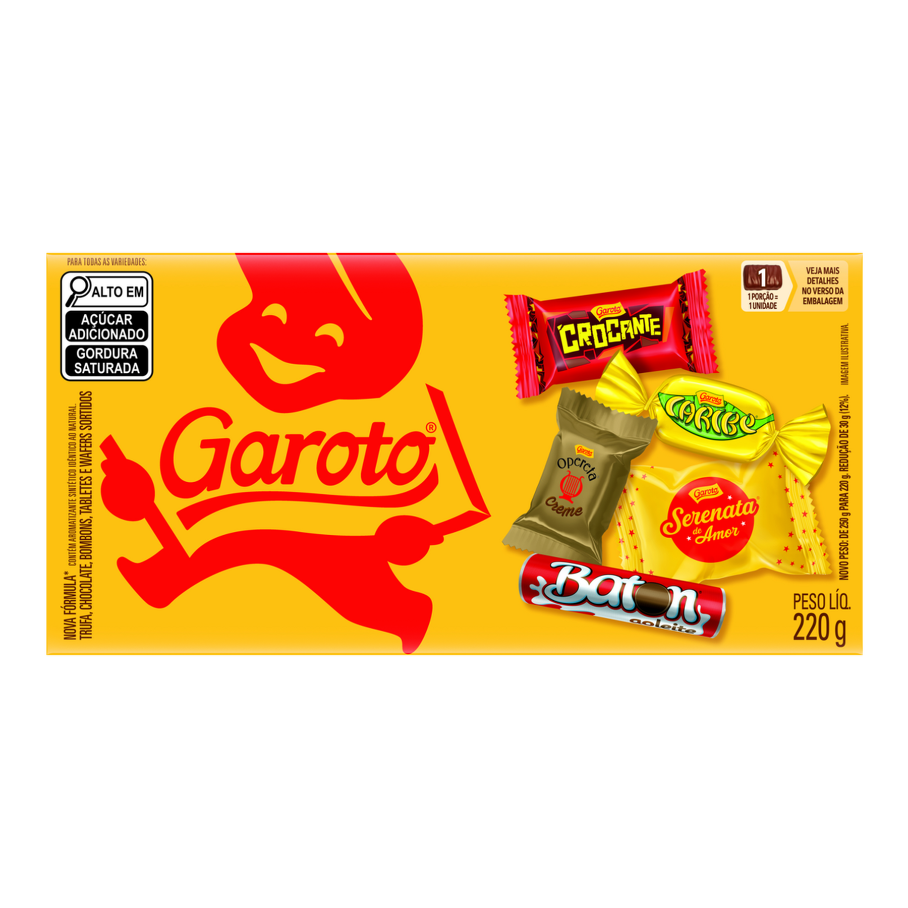 Bombom Sortido Garoto Caixa 220g