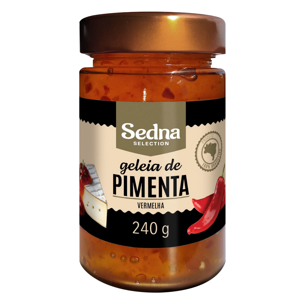 Geleia de Pimenta Vermelha Sedna Vidro 240g