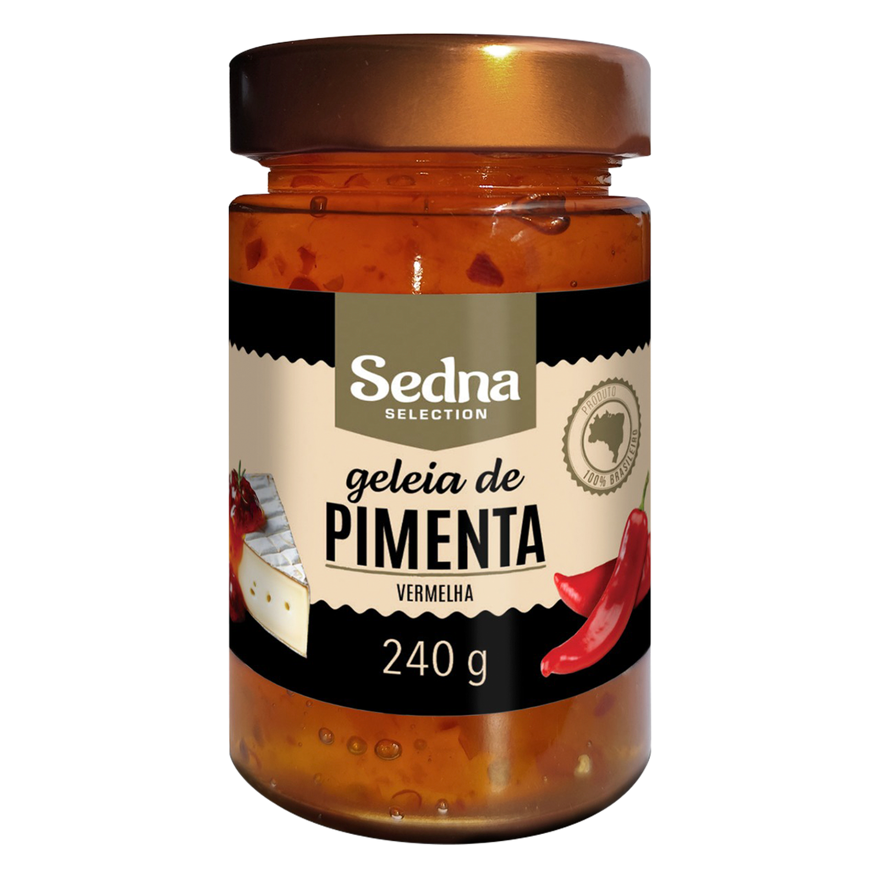 Geleia de Pimenta Vermelha Sedna Vidro 240g