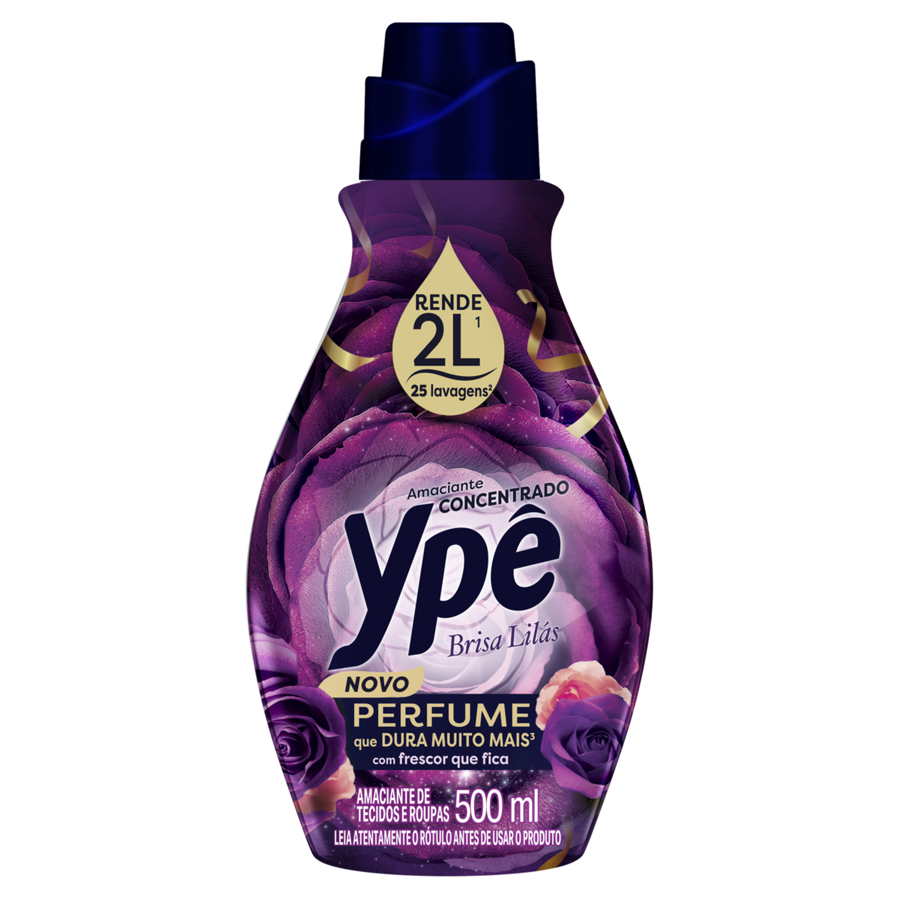 Amaciante de Roupa Concentrado Brisa Lil&aacute;s Yp&ecirc; Frasco 500ml