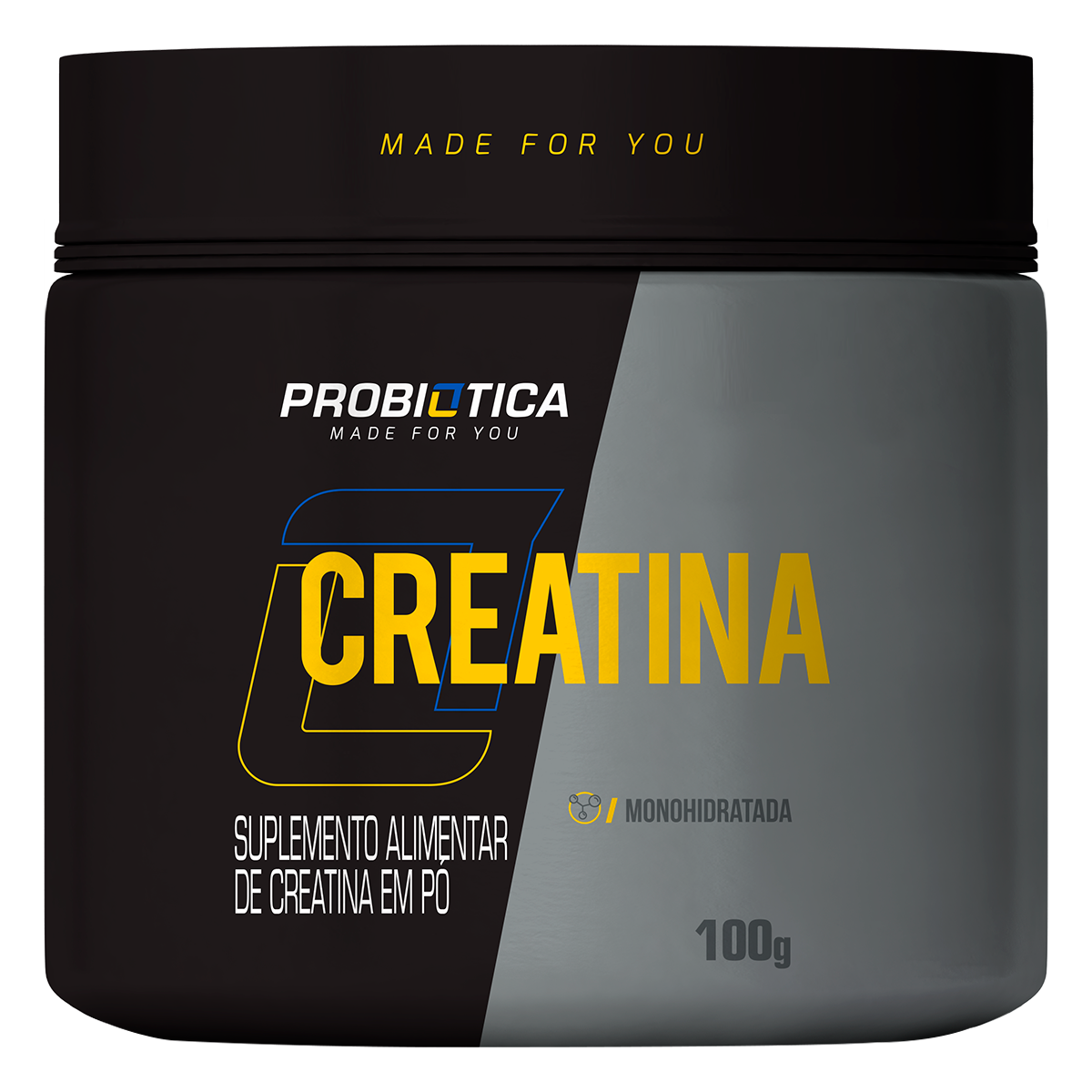 Suplemento Alimentar de Creatina em P&oacute; Probiotica Pote 100g