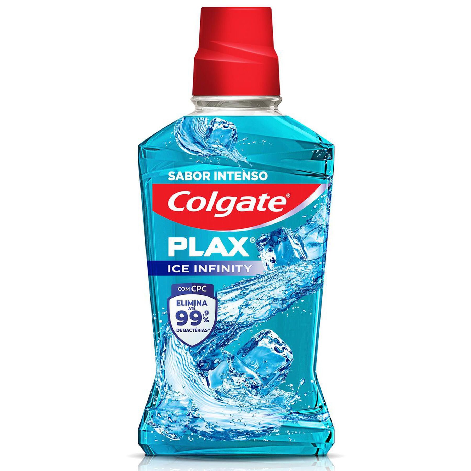 Enxaguante Bucal Zero Álcool Ice Infinity Colgate Plax Frasco 250ml