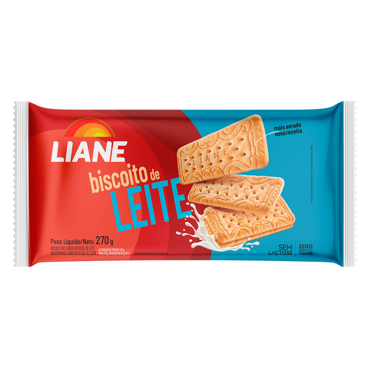 Biscoito de Leite Liane Pacote 270g