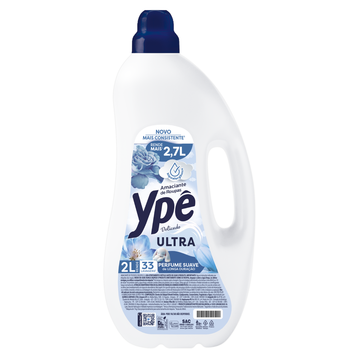 Amaciante de Roupas Delicado Yp&ecirc; 2l