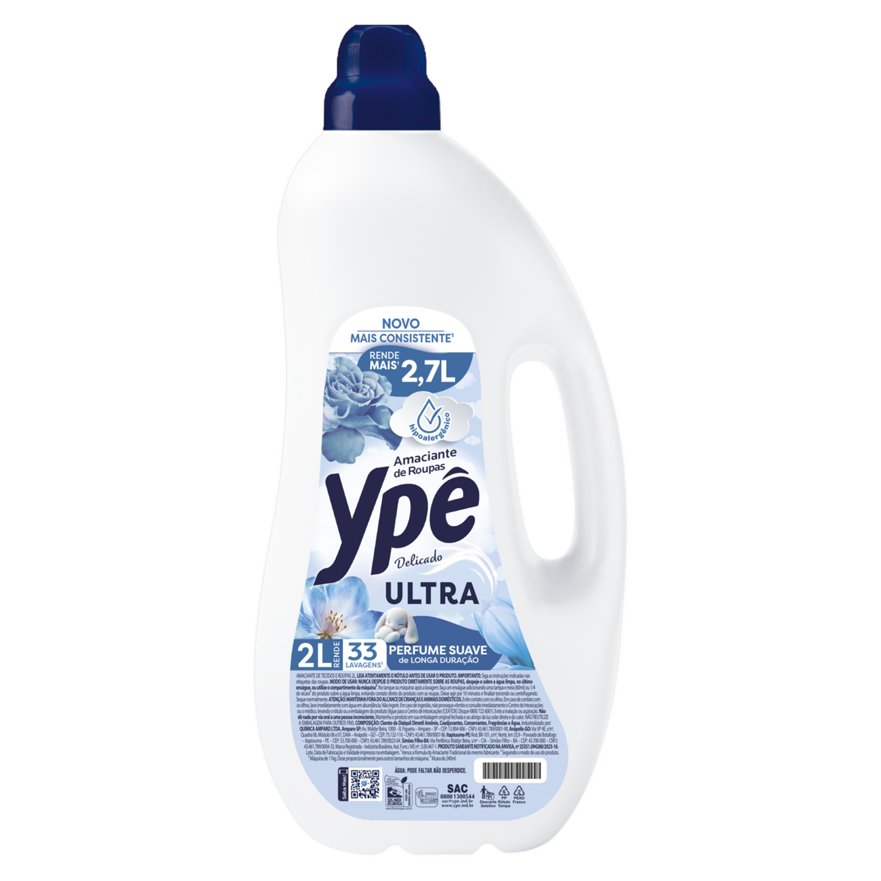 Amaciante de Roupas Delicado Yp&ecirc; 2l