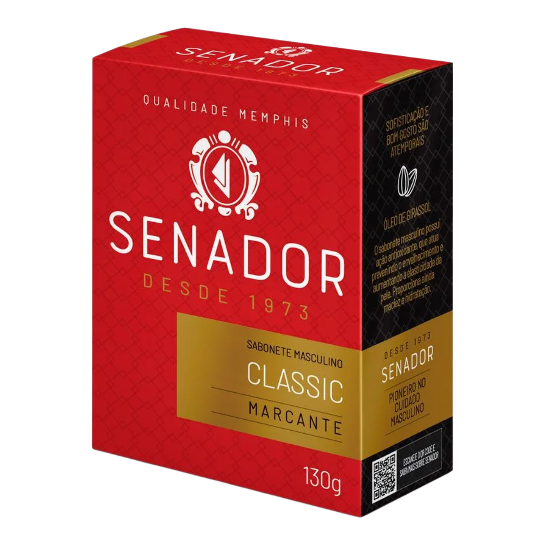 Sabonete Barra Senador Classic Marcante Caixa 130g