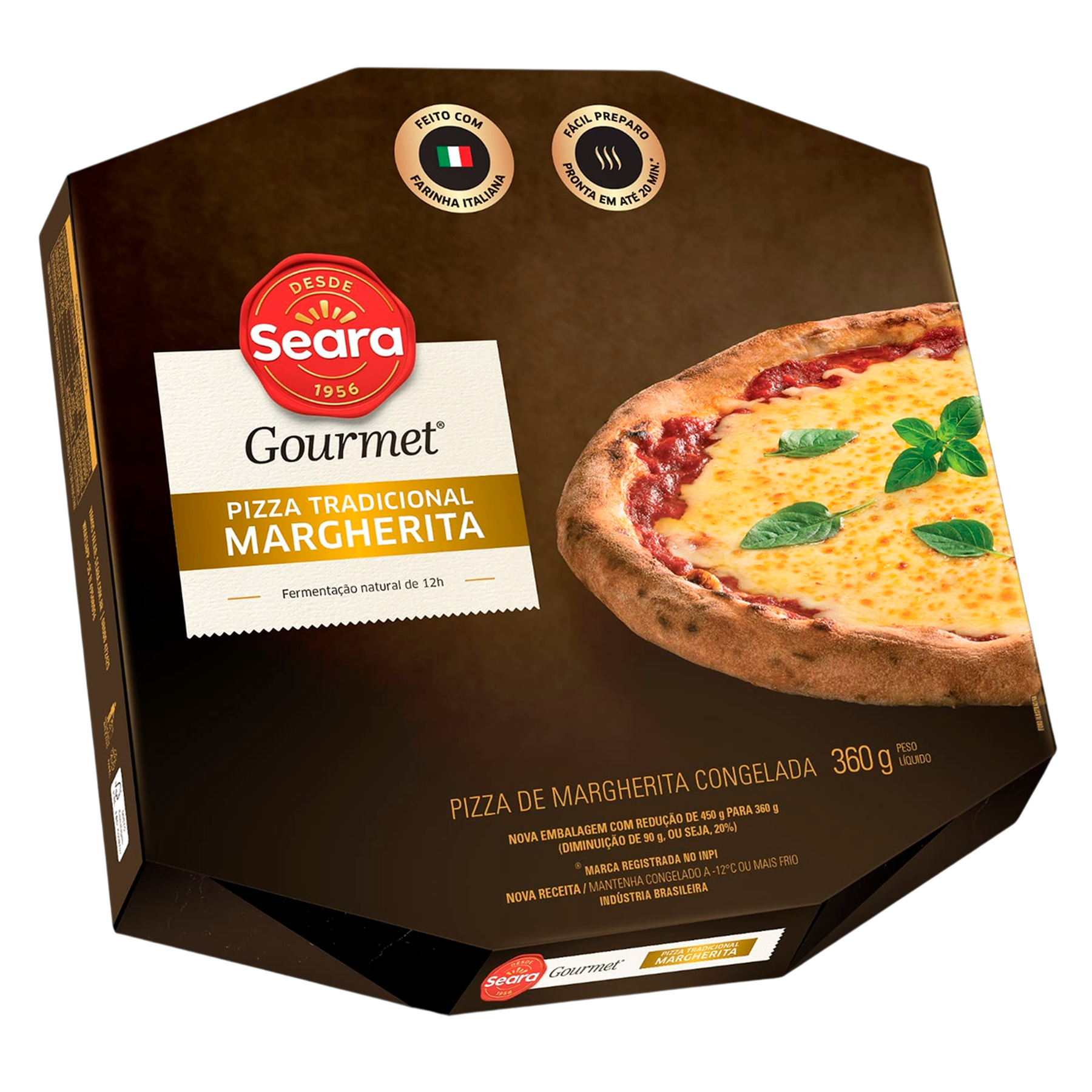 Pizza Tradicional Margherita Seara Gourmet Caixa 360g