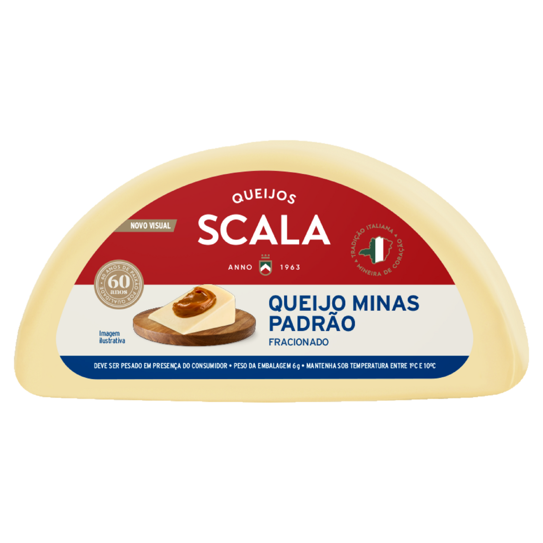 Queijo Minas Padr&atilde;o Scala aprox. 460g
