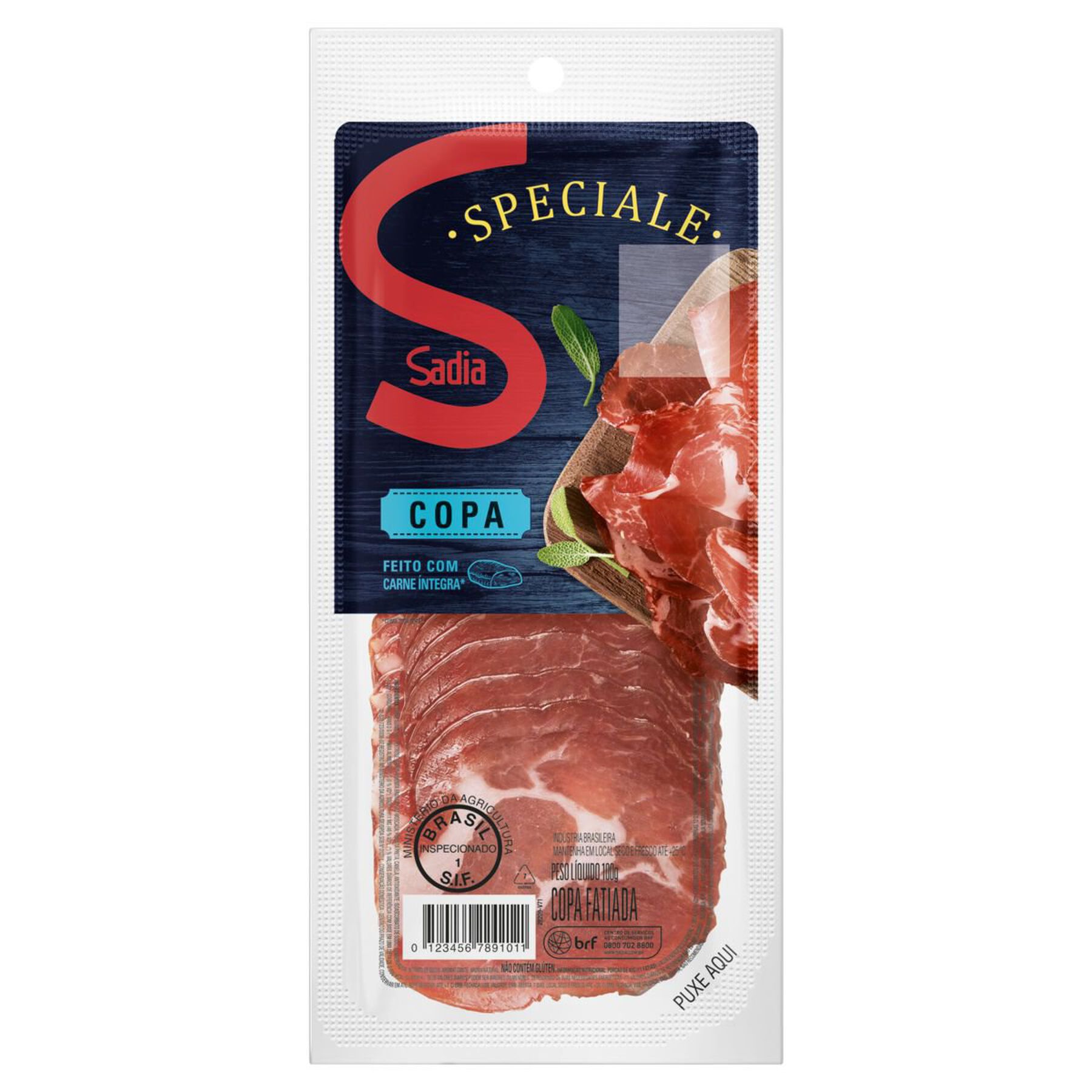 Copa Fatiada Speciale Sadia 100g&nbsp;