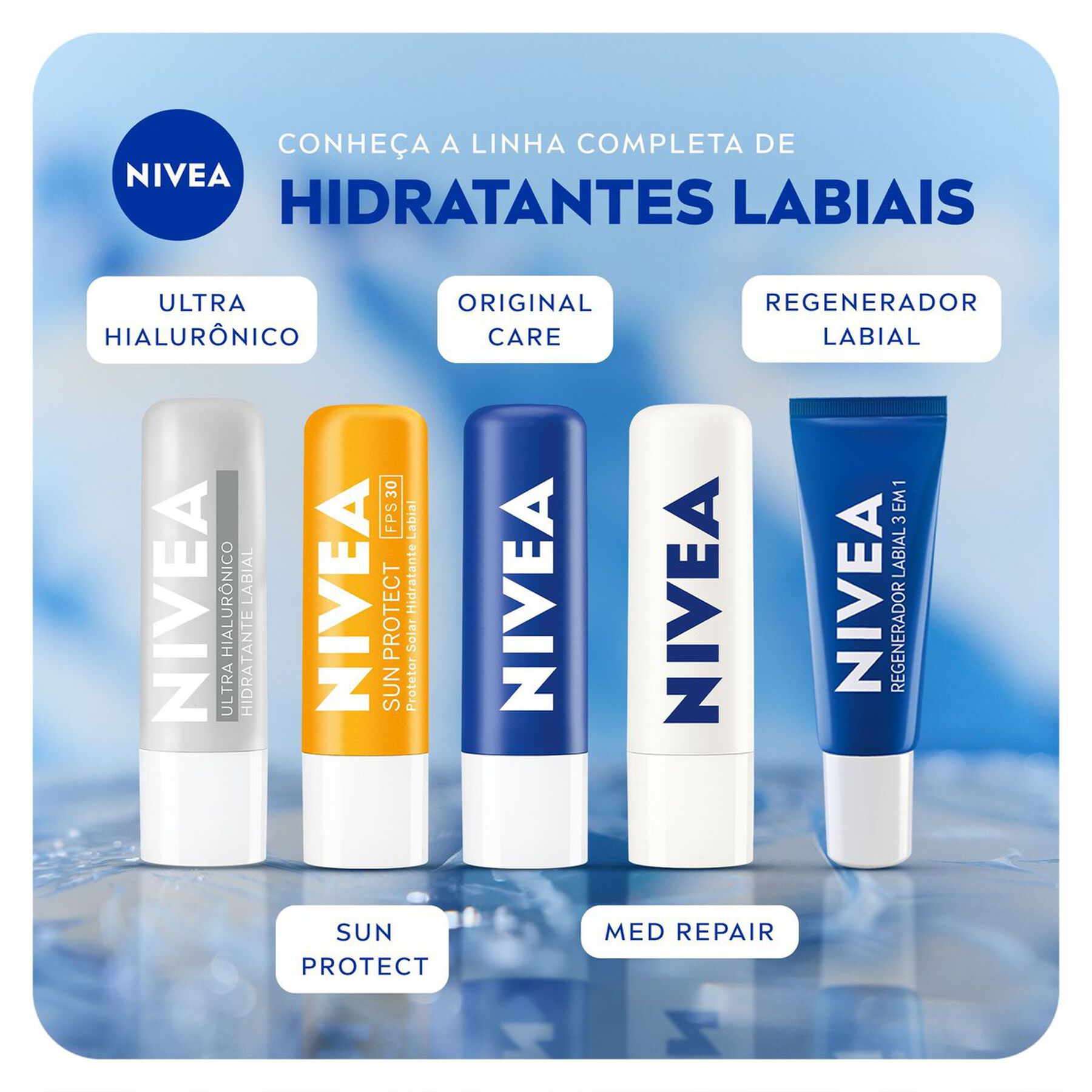 Protetor Original Care Labial Nivea Blister 4,8g