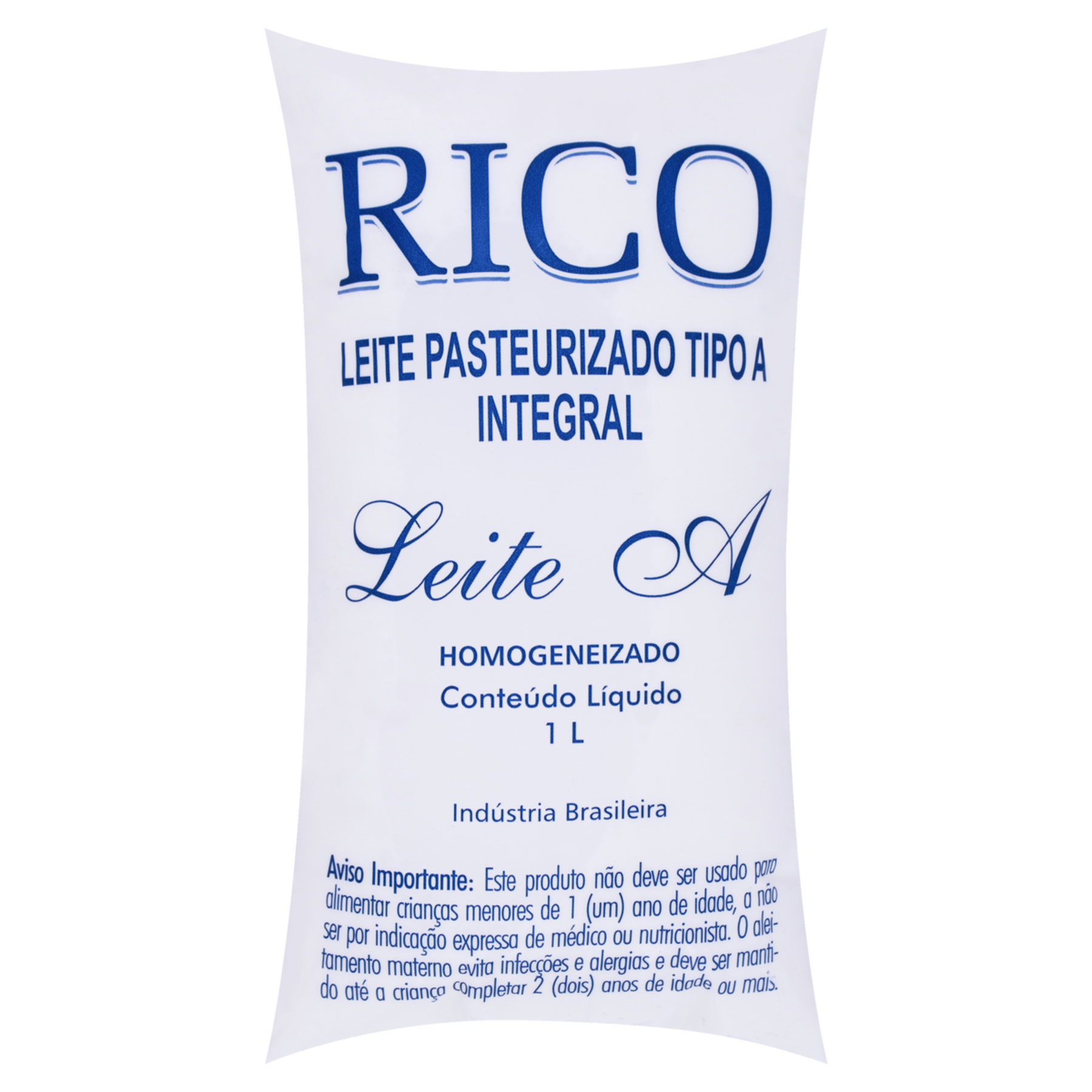 Leite Pasteurizado Tipo A Integral Rico Pacote 1l&nbsp;