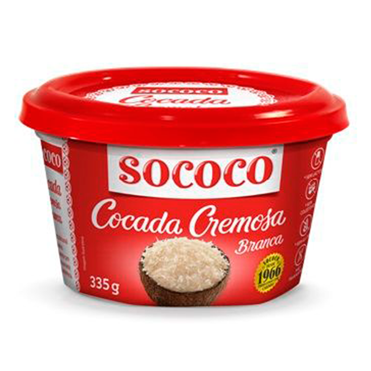 Cocada Branca Cremosa Sococo Pote 335g