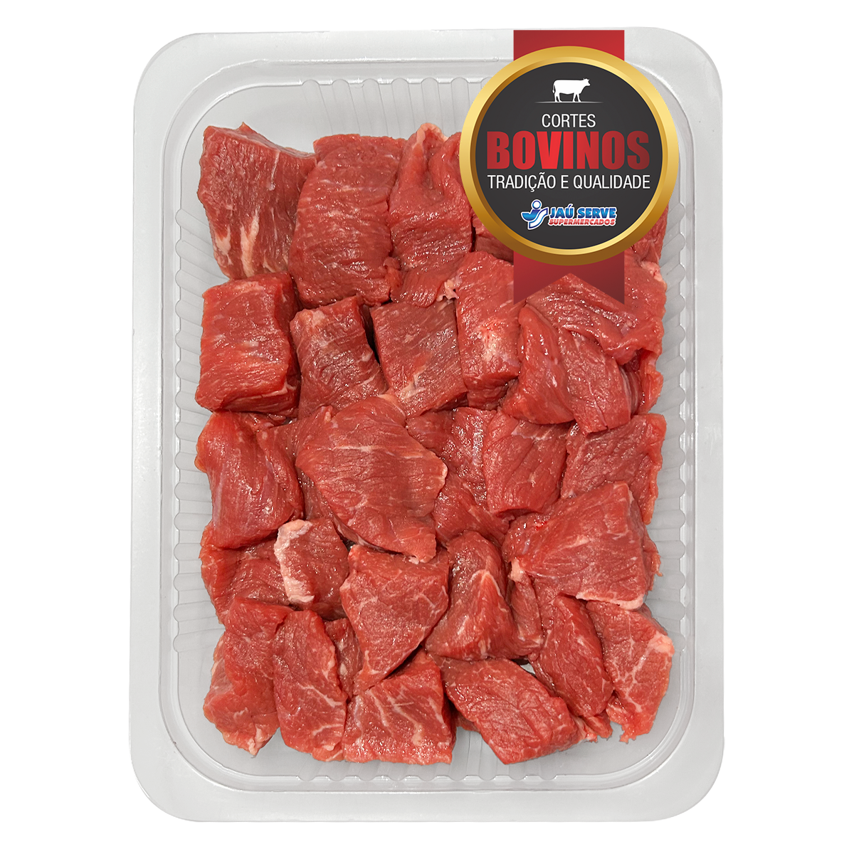 Cox&atilde;o Duro Bovino em Cubos Especial Bandeja aprox. 325g