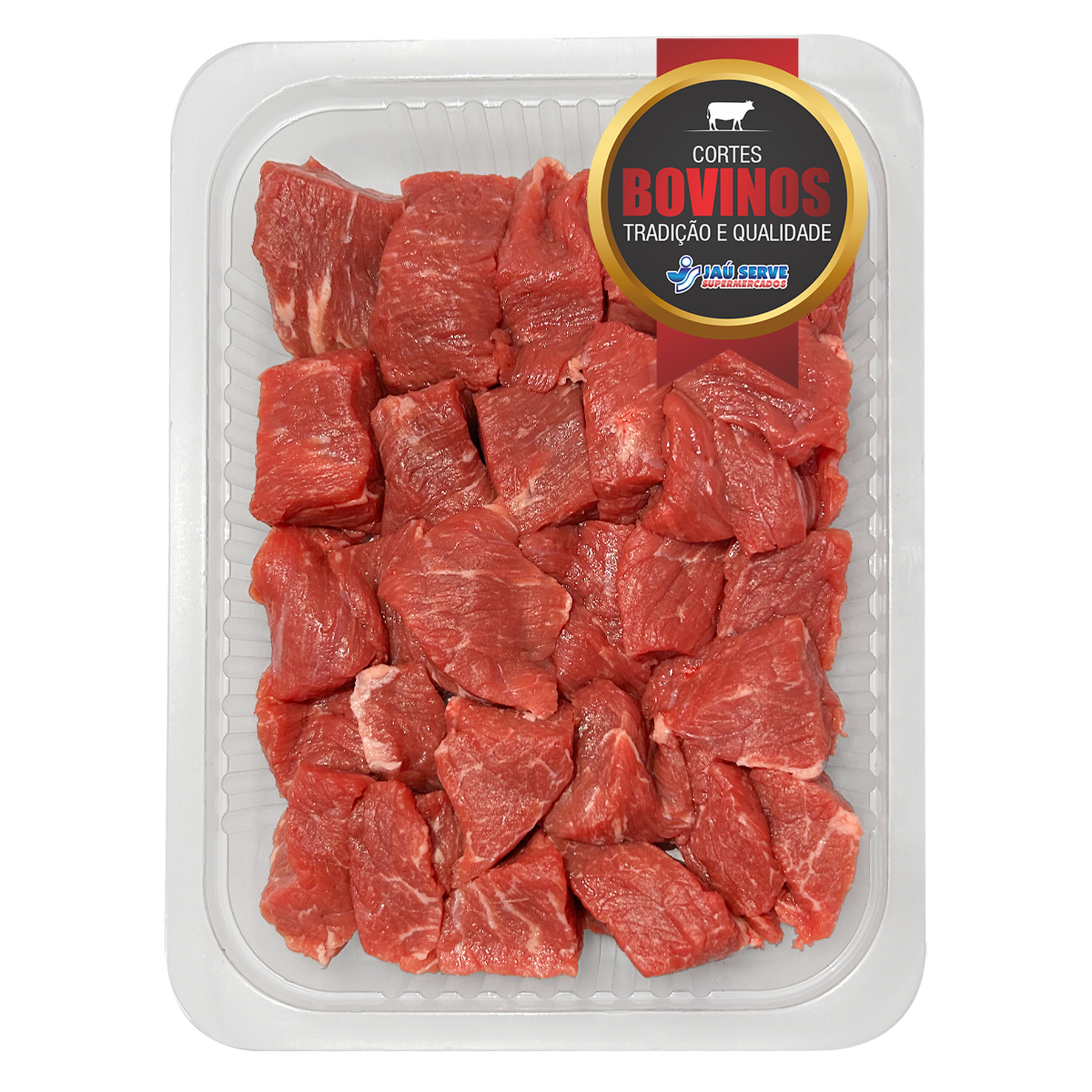 Cox&atilde;o Duro Bovino em Cubos Especial Bandeja aprox. 325g