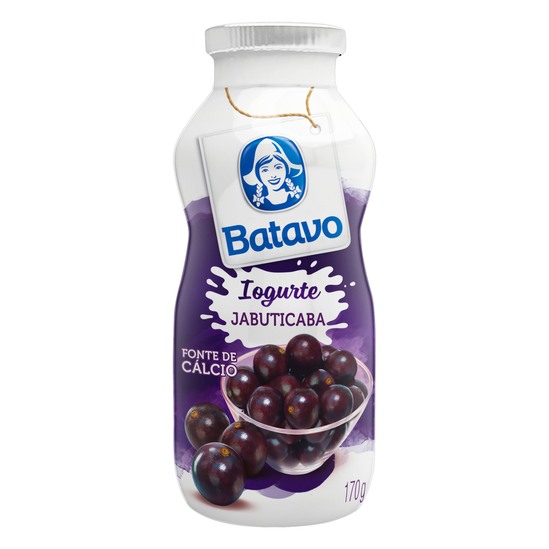 Iogurte Parcialmente Desnatado Jabuticaba Batavo Frasco 170g