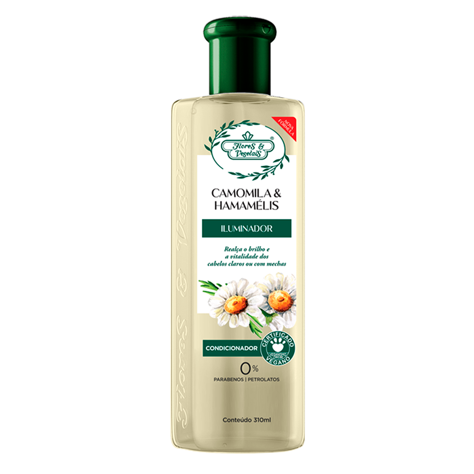 Condicionador Iluminador Flores & Vegetais Camomila e Hamam&eacute;lis Frasco 310ml