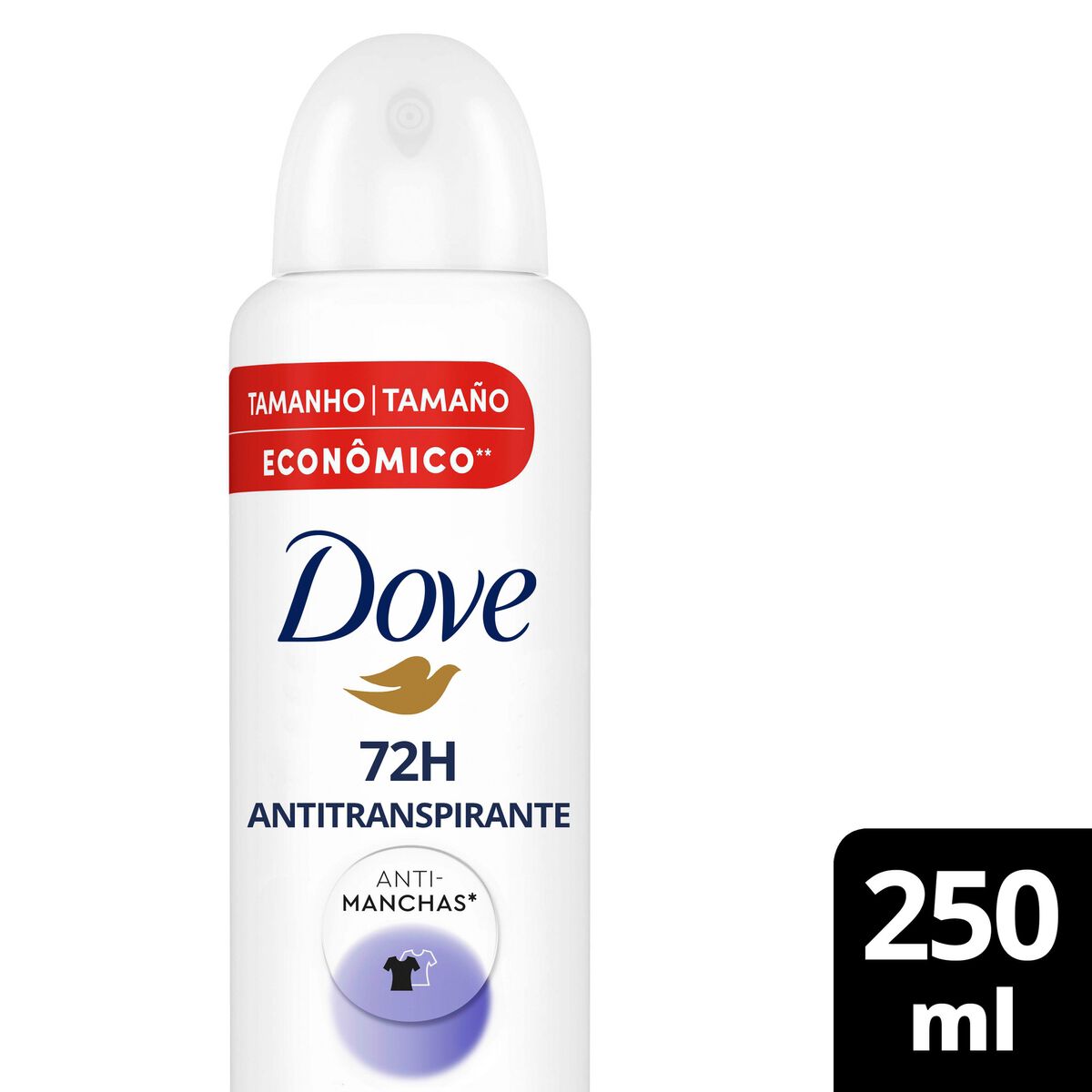 Desodorante Antitranspirante Aerosol Dove Invisible Dry 250ml