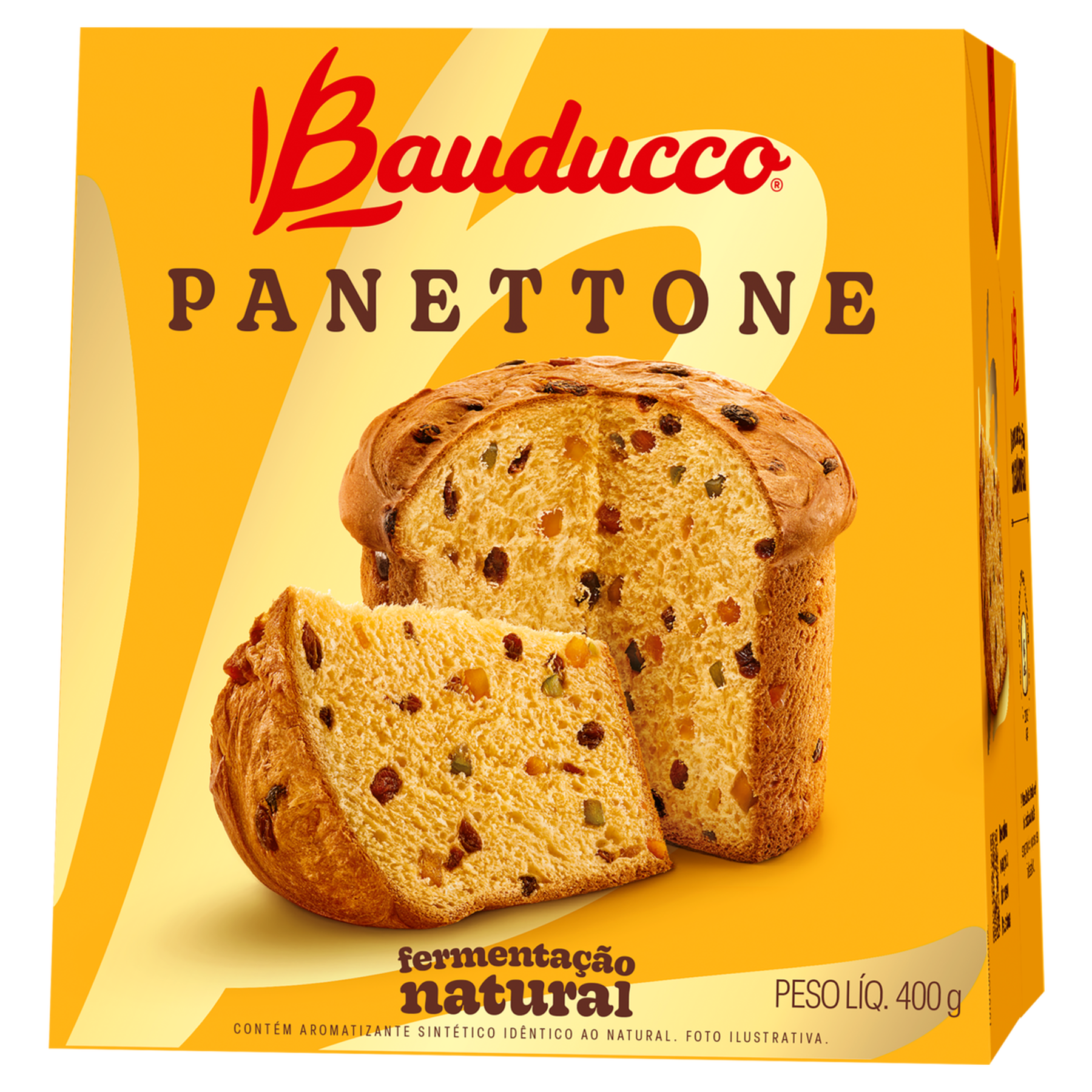 Panettone Frutas Bauducco Caixa 400g