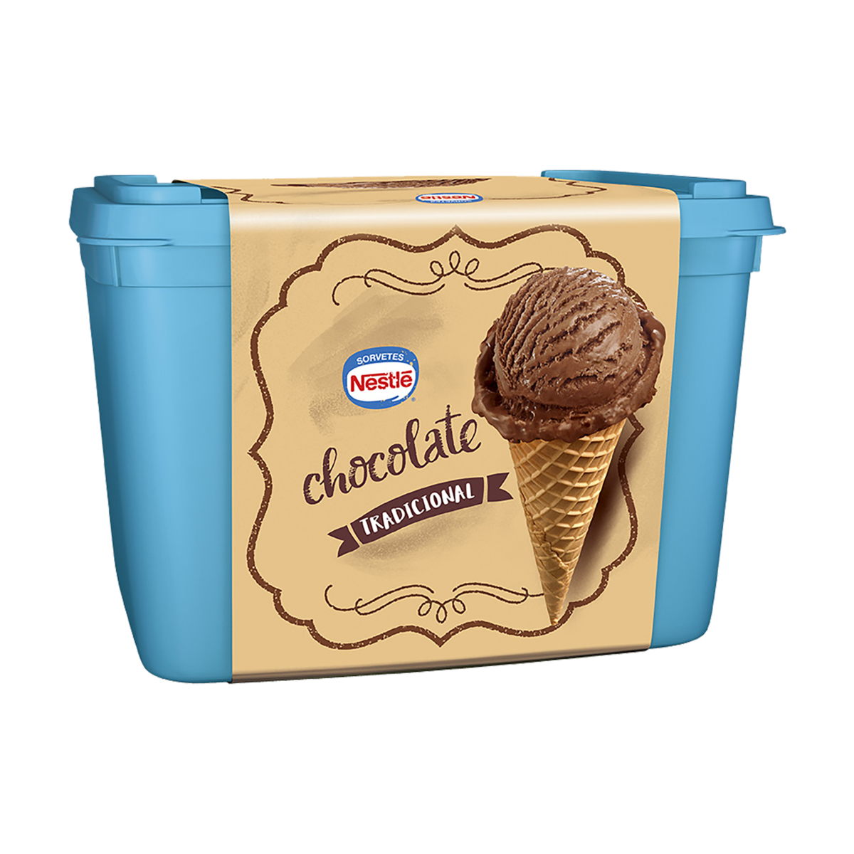 Sorvete Chocolate Tradicional Nestl&eacute; Pote 1,5l