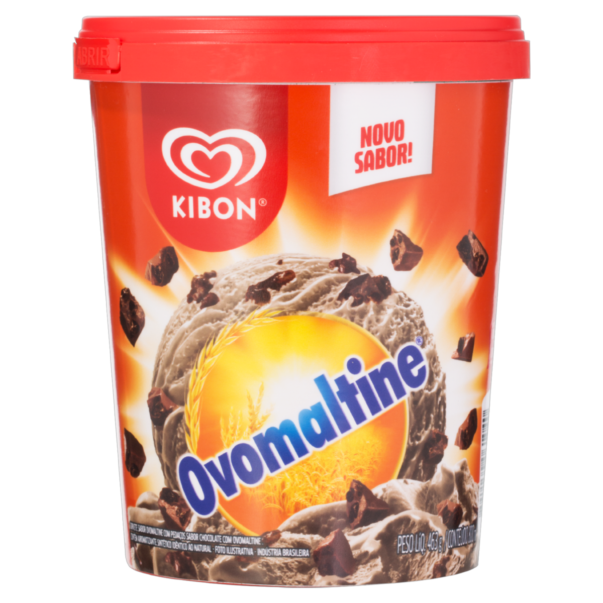 Sorvete Ovomaltine Kibon Pote 800ml