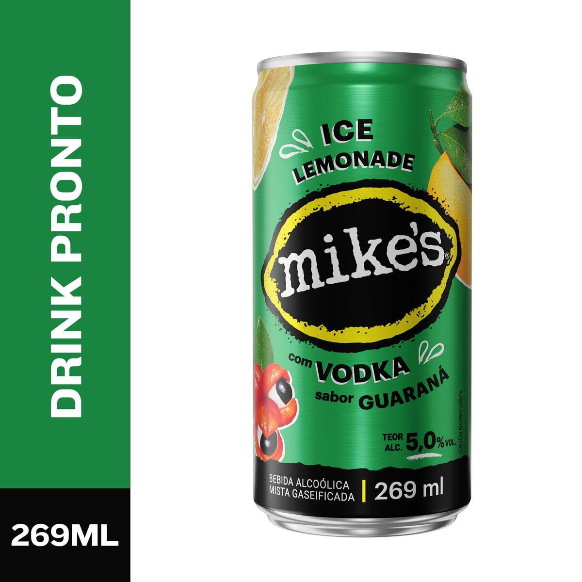 Bebida Mista Alco&oacute;lica Guaran&aacute; Mike's Ice Lemonade Lata 269ml