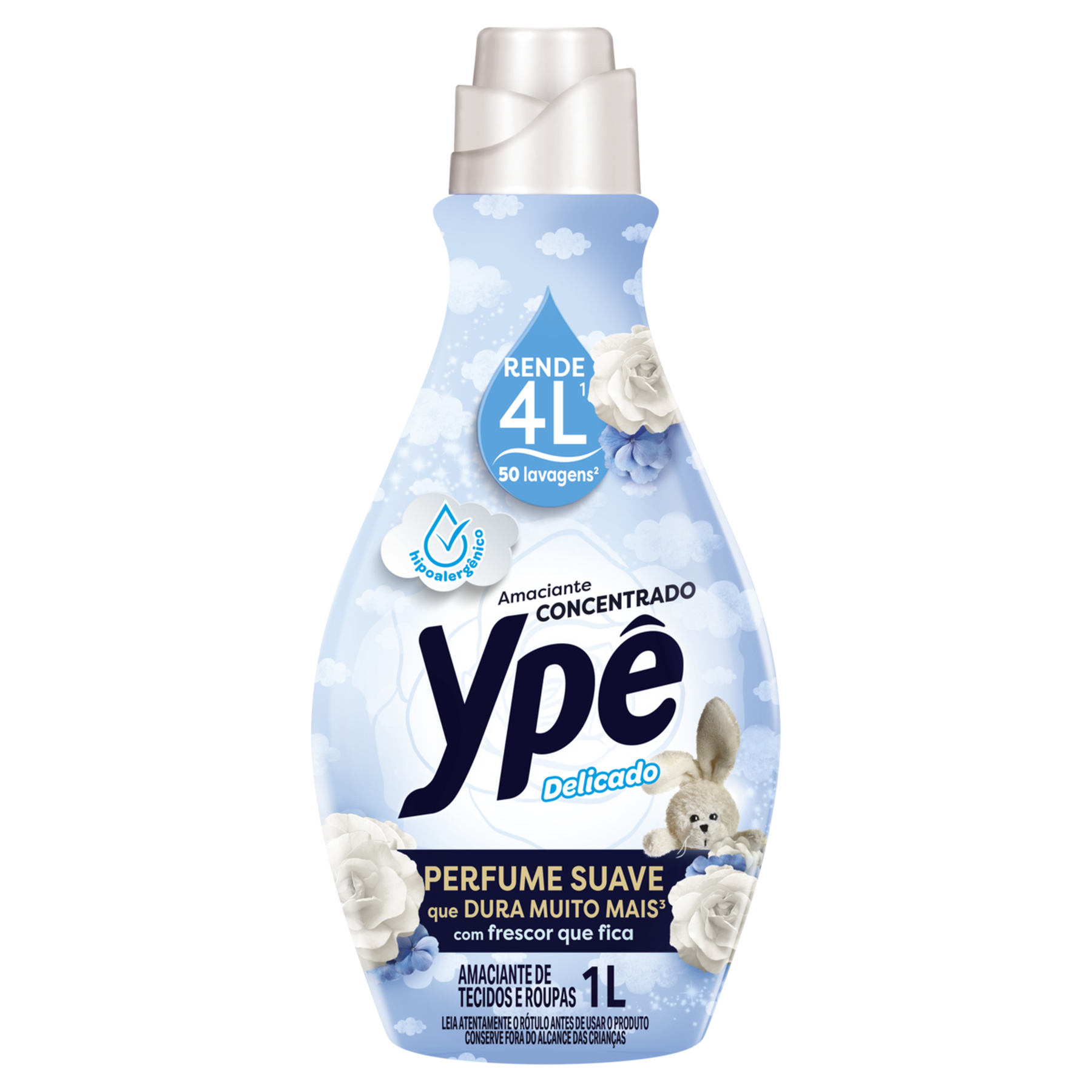 Amaciante de Roupa Concentrado Delicado Yp&ecirc; Frasco 1l
