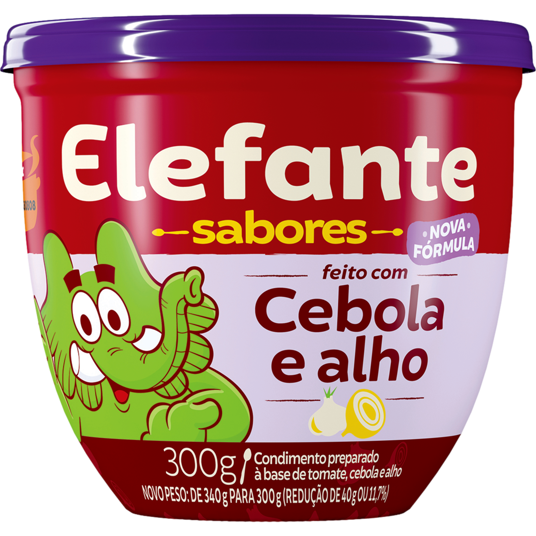 Extrato de Tomate com Cebola e Alho Elefante Pote 300g