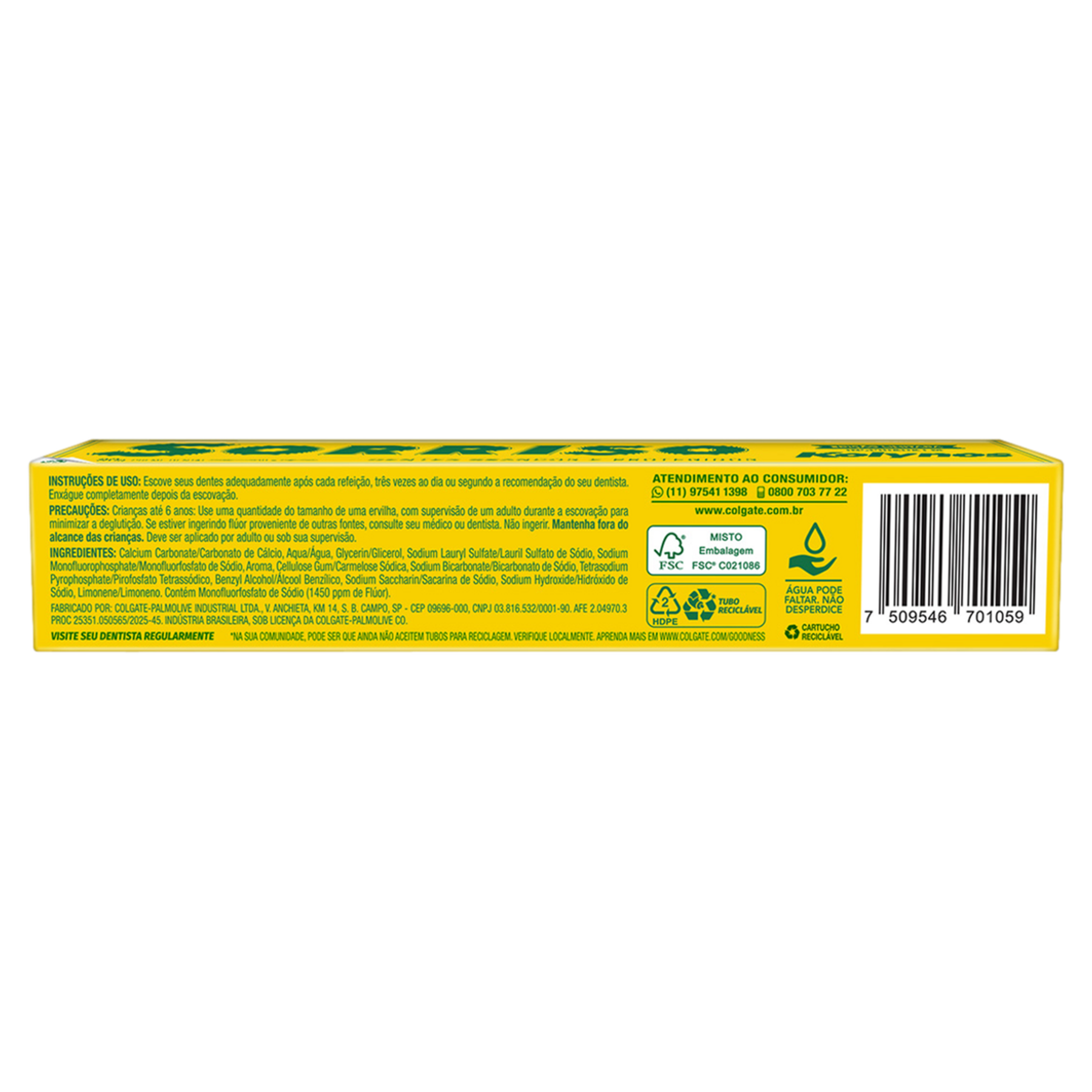 Creme Dental Kolynos Sorriso Caixa 90g