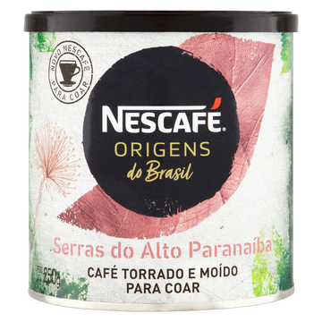 Café Torrado e Moído Serras do Alto Paranaíba Nescafé Origens do Brasil Lata 250g
