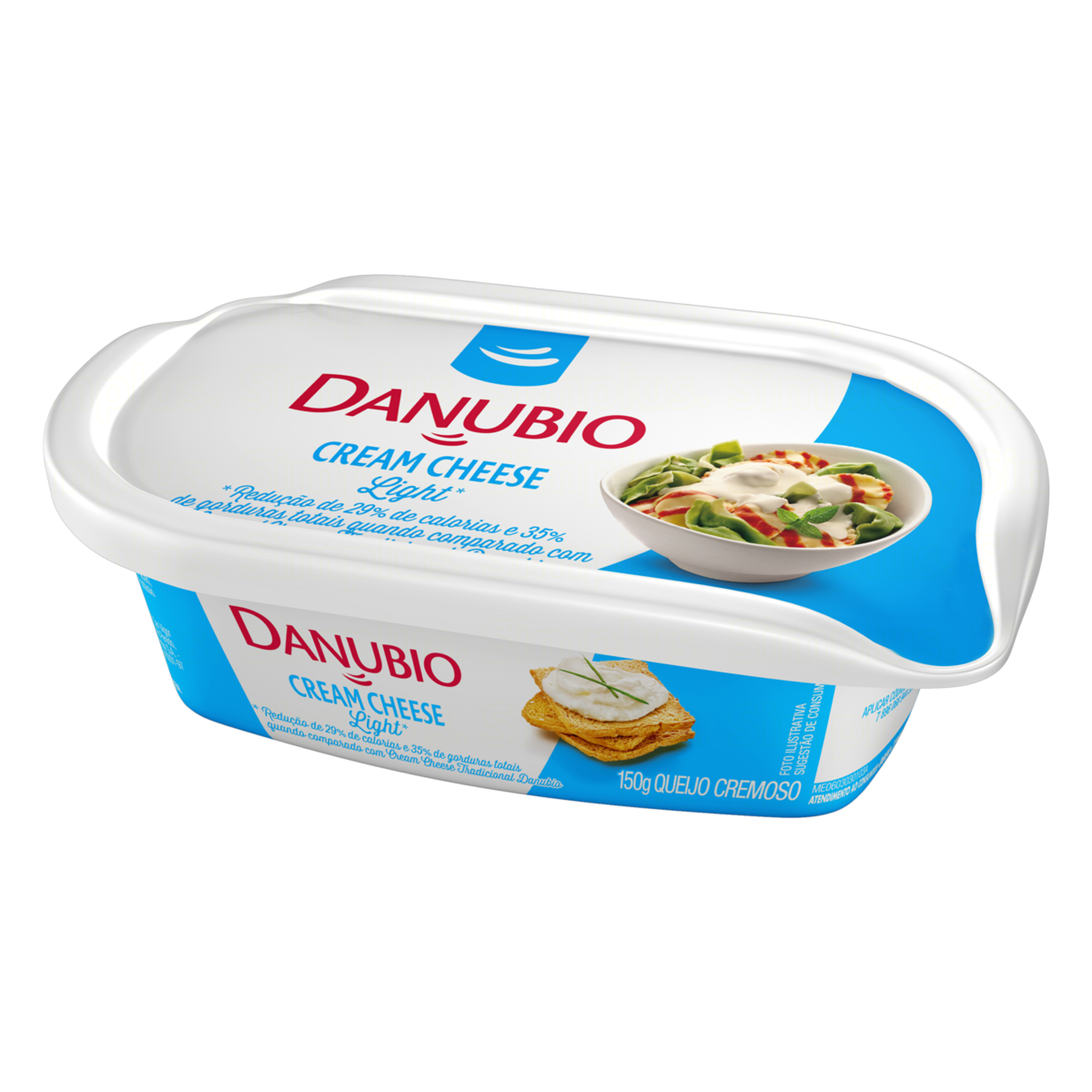 Queijo Cream Cheese Light Danubio Pote 150g