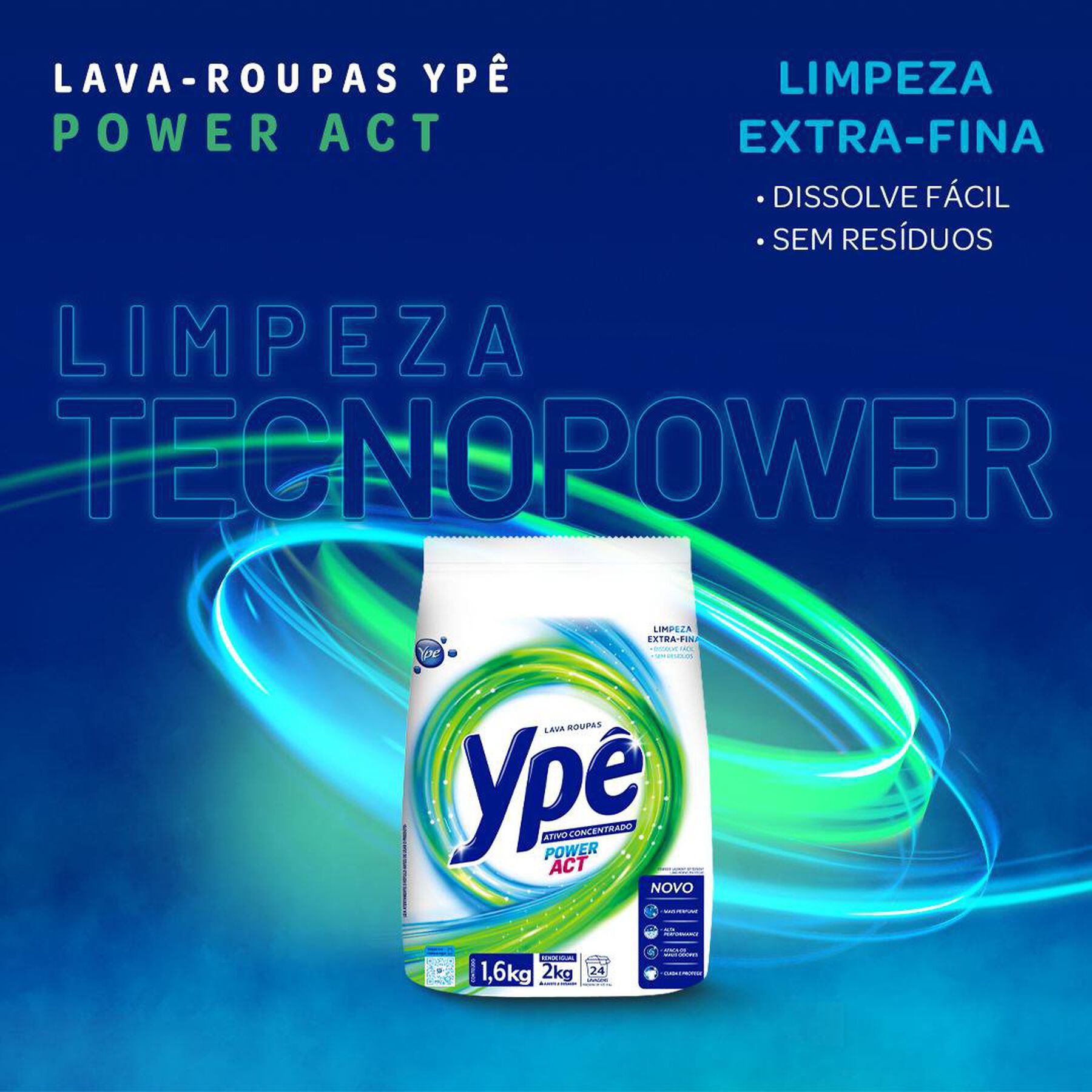 Sab&atilde;o em P&oacute; Yp&ecirc; Power Act 1,6kg