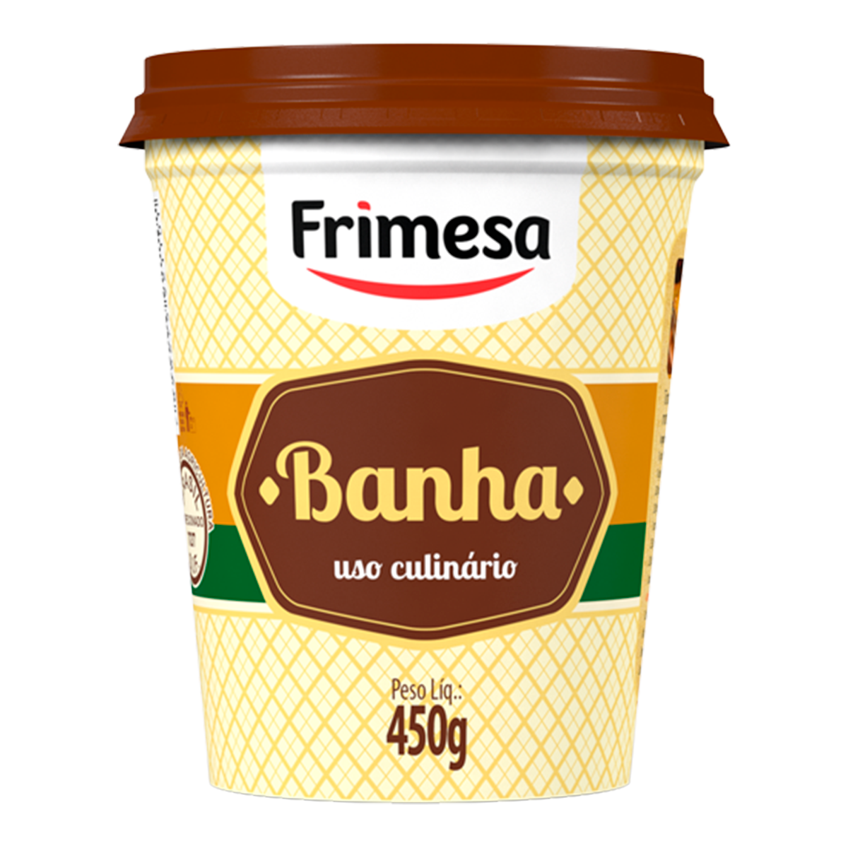 Banha Su&iacute;na Frimesa Pote 450g