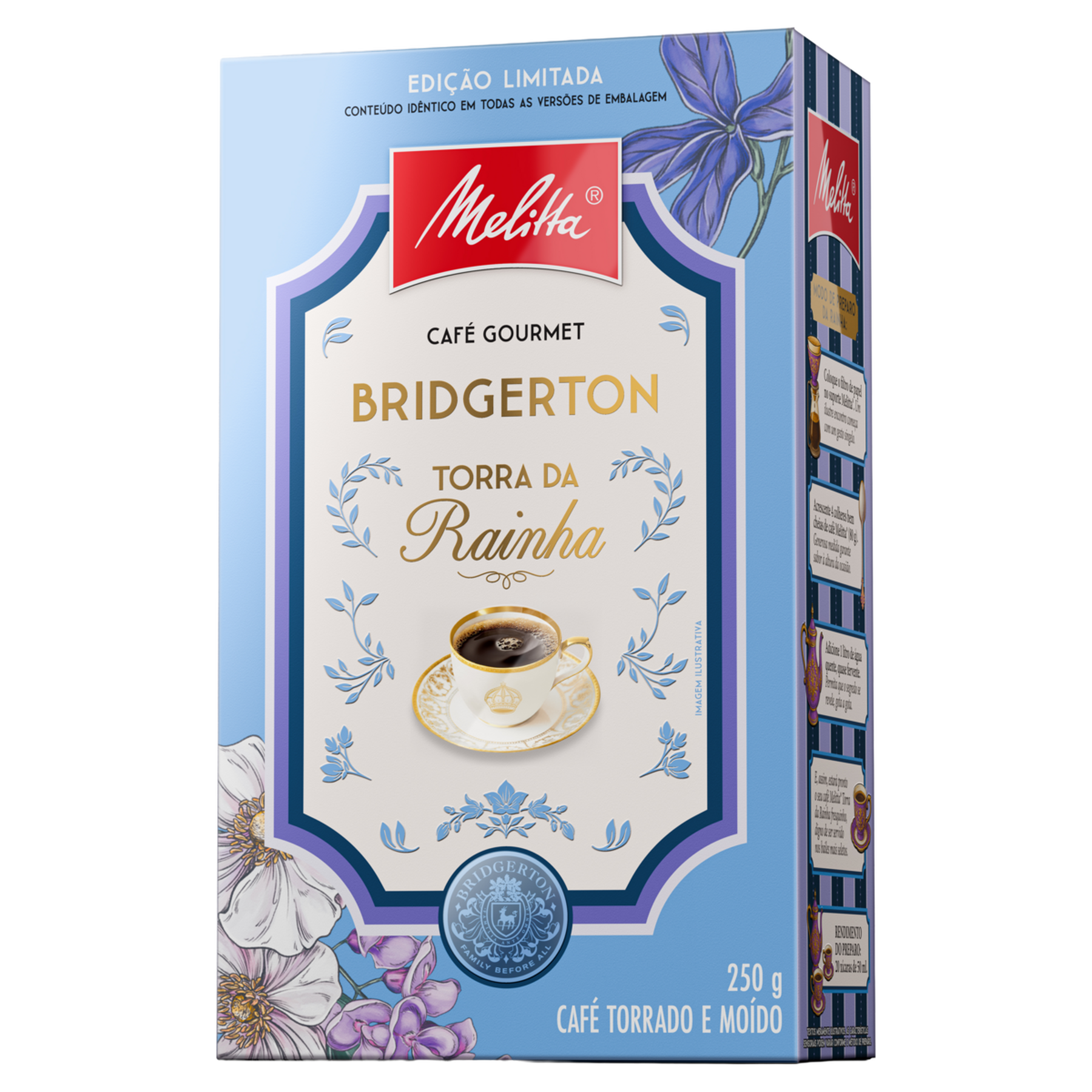 Caf&eacute; Torrado e Mo&iacute;do Torra da Rainha Bridgerton Melitta Gourmet Caixa 250g - Sortido