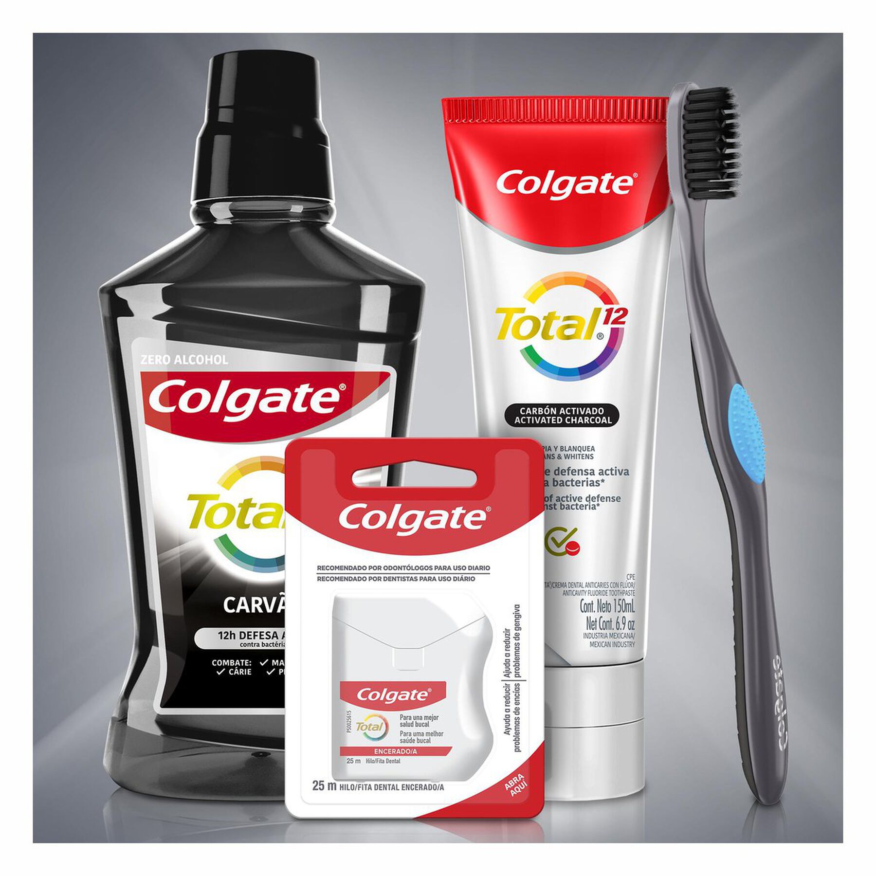 Pack Escova Dental Macia Black Colgate 360° 2 Unidades